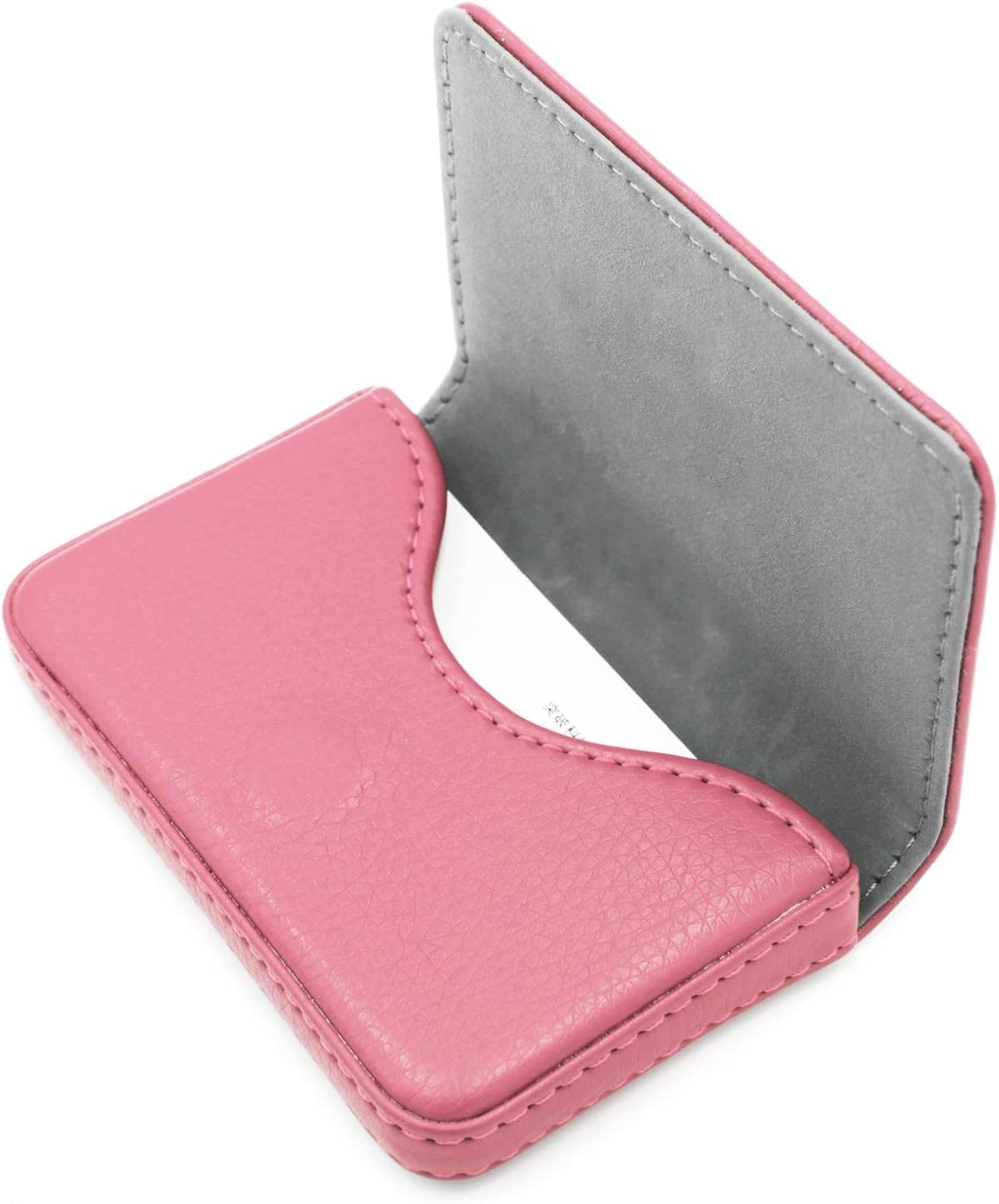 RFID Blocking Wallet for Women - Slim Minimalist Leather Business Credit Card Holder with Magnetic Closure, Small Pink - Perfect for Travel, Work & Everyday Use