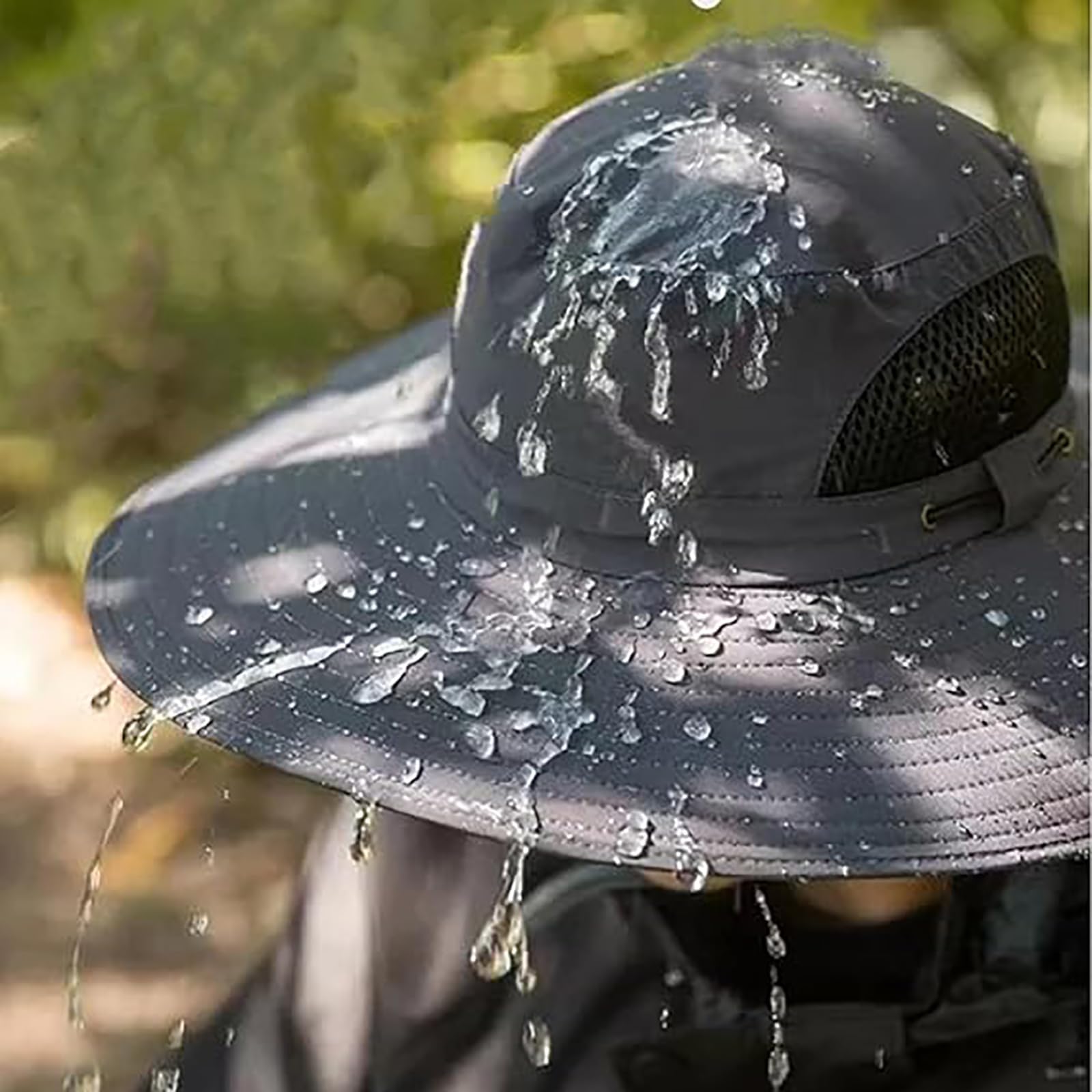 Solar Powered Wide Brim Sun Hat with Built-in Cooling Fan - UV Protection Outdoor Hat for Fishing, Hiking & Gardening - USB Rechargeable Summer Sun Hat for Men & Women