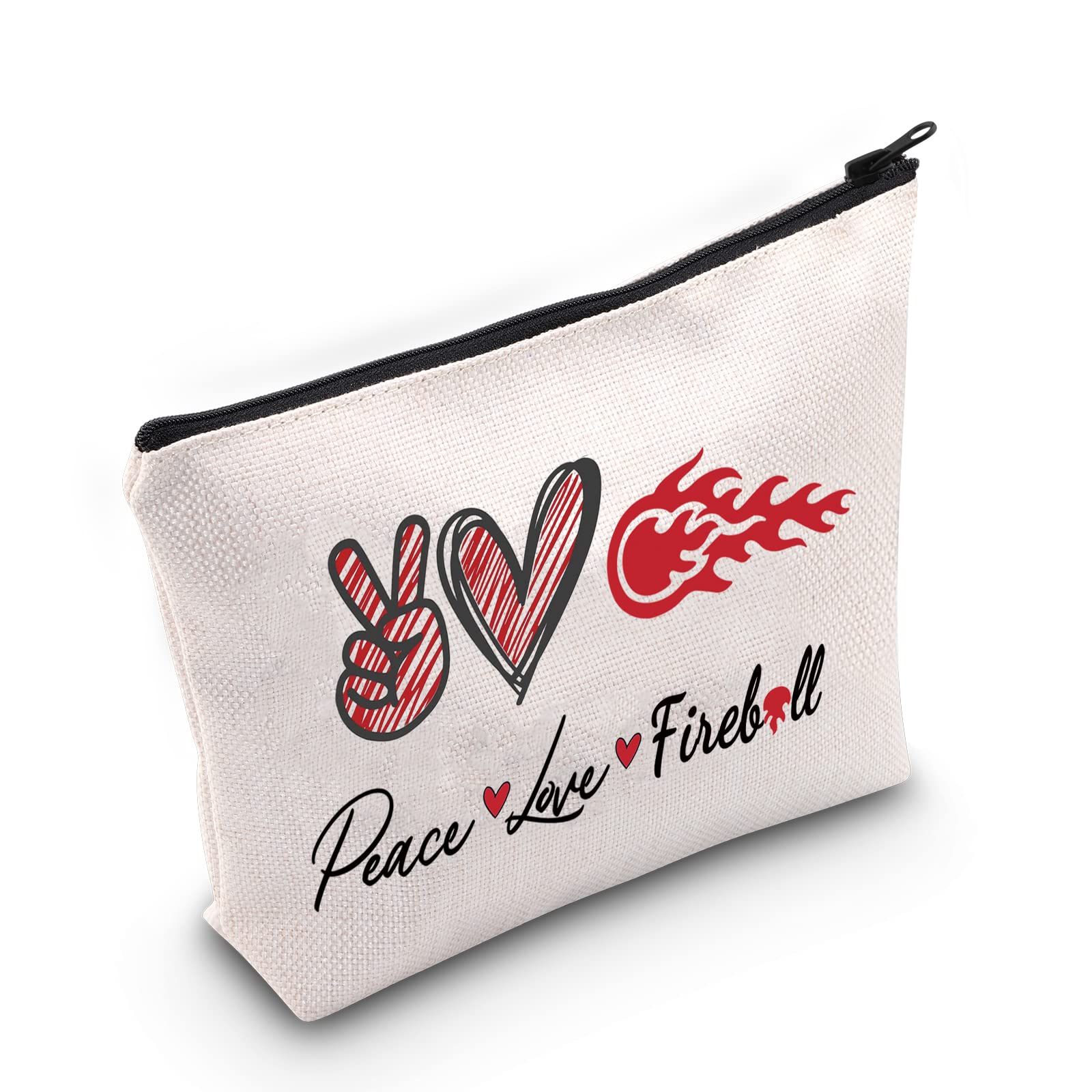 WZMPA Whiskey Themed Cosmetic Bag - Stylish Makeup Pouch for Women & Girls - Perfect Gift for Whiskey Lovers (Peace Fire Design) - Ideal for Travel, Parties & Everyday Use