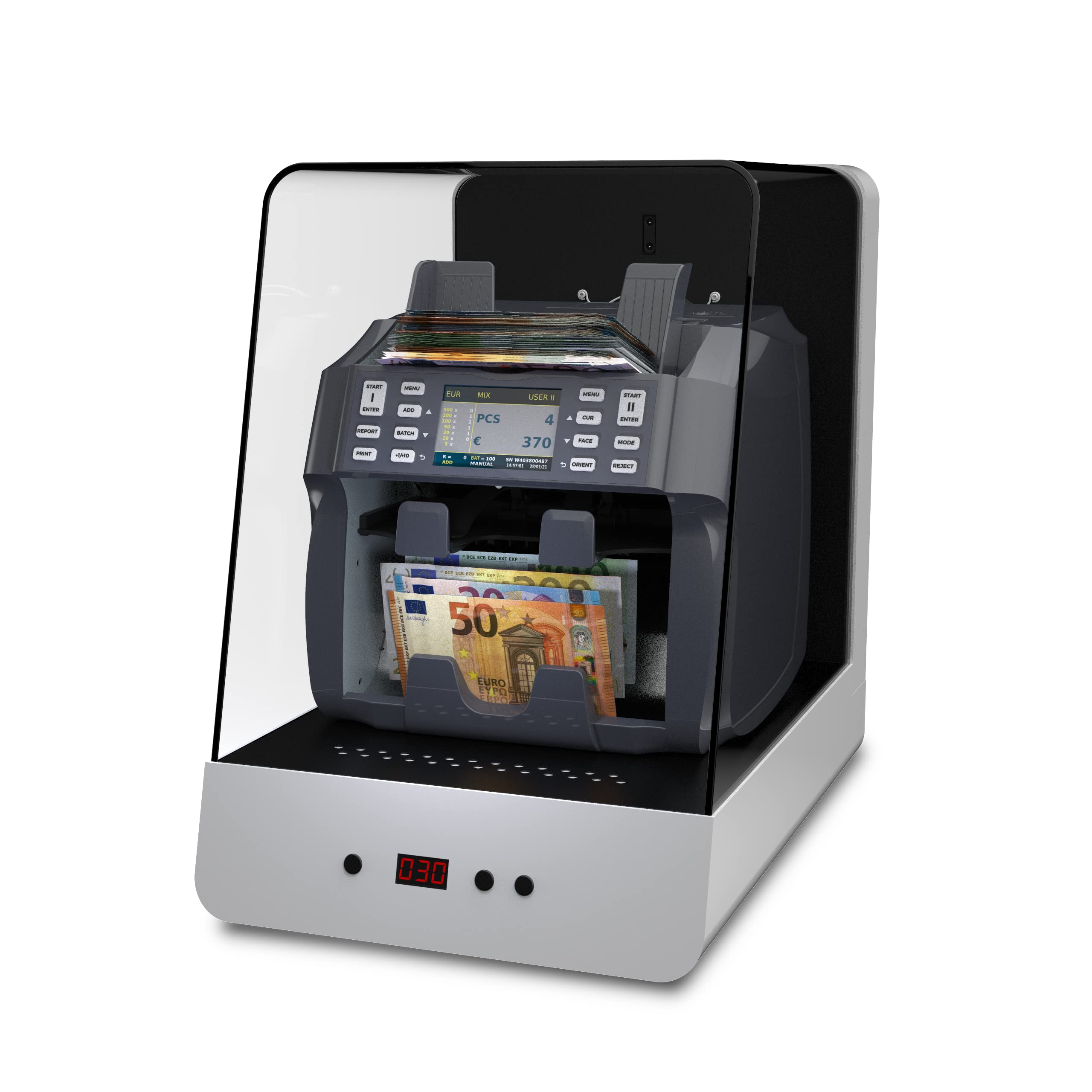 Detectalia MCARE Plasma Money Bill Cleaner 1000L – Sanitize & Disinfect Cash, Coins & Documents – Perfect for Banks, Retail Stores & Home Use