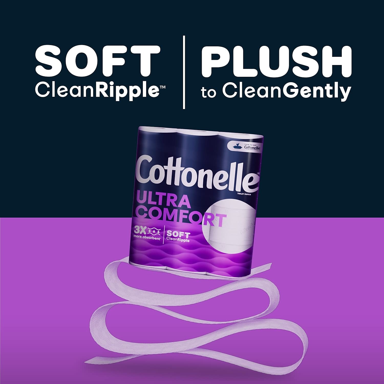 Cottonelle Ultra ComfortCare Toilet Paper - 6 Mega Rolls (Equals 24 Regular Rolls) | Ultra Soft Bath Tissue for Sensitive Skin | Perfect for Home, Office & RV Use