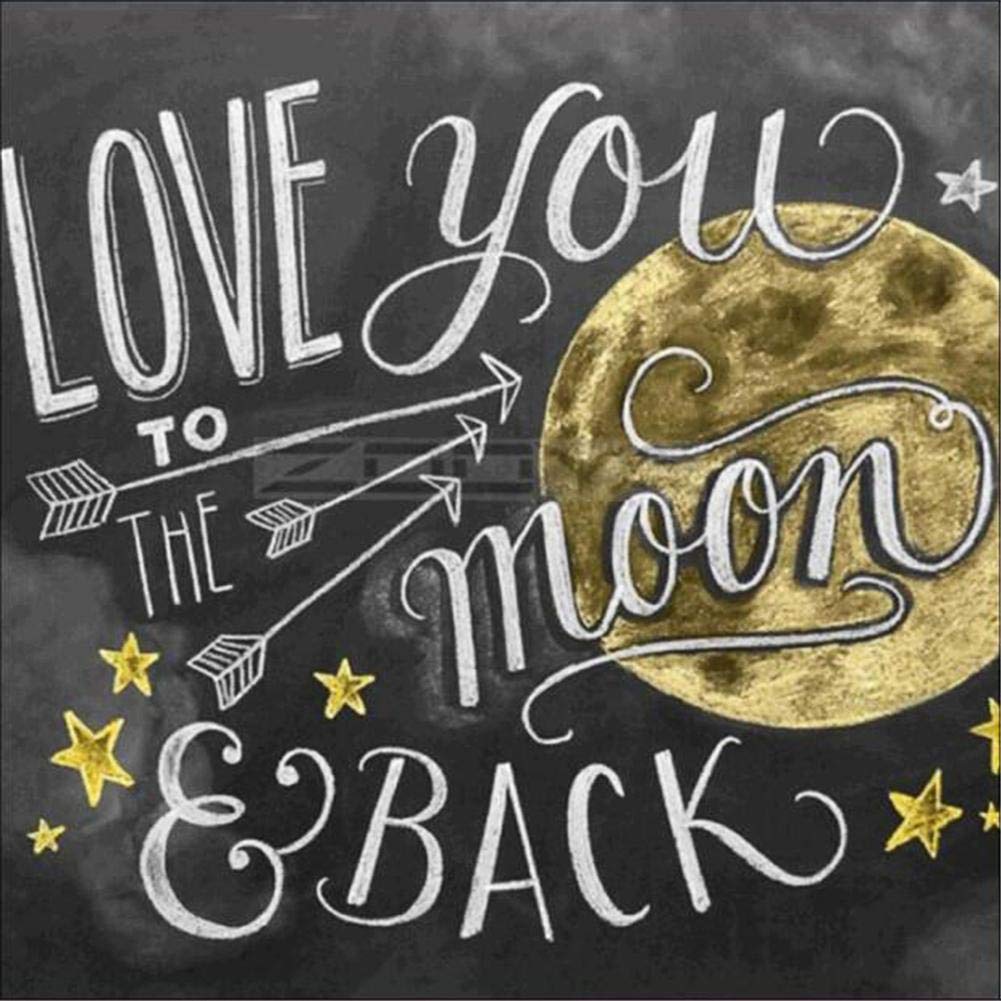 5D DIY Diamond Painting Kit - Full Drill Round Rhinestones Embroidery Art Craft for Home Wall Decor (12