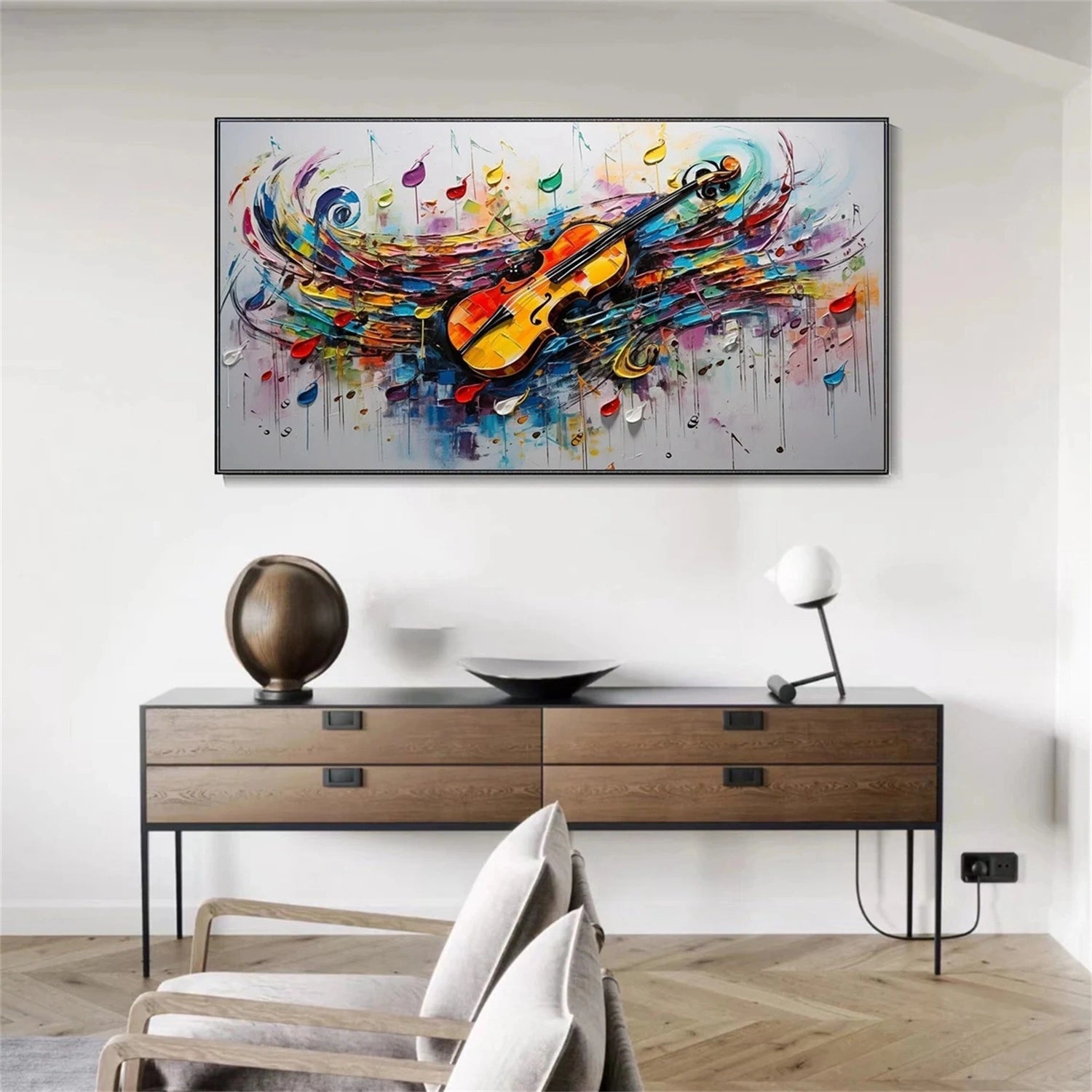 Abstract Painting #AB 309 - Modern Wall Art for Living Room, Bedroom & Office Decor - Handmade Canvas Artwork for Home & Commercial Spaces