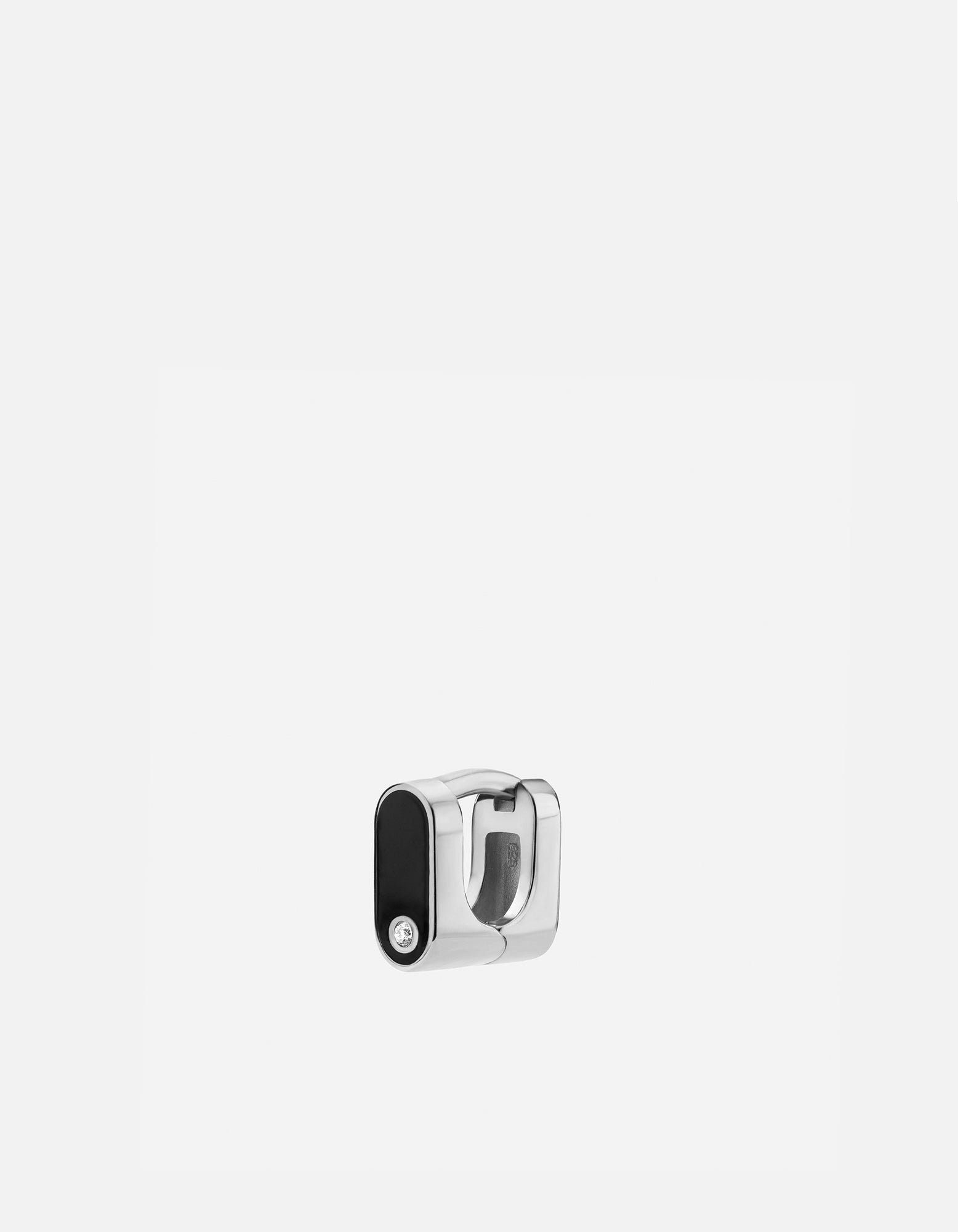 Tyson Sapphire Huggie Earrings for Women - Sterling Silver Black Cubic Zirconia Hoop Earrings - Perfect for Everyday Wear & Special Occasions