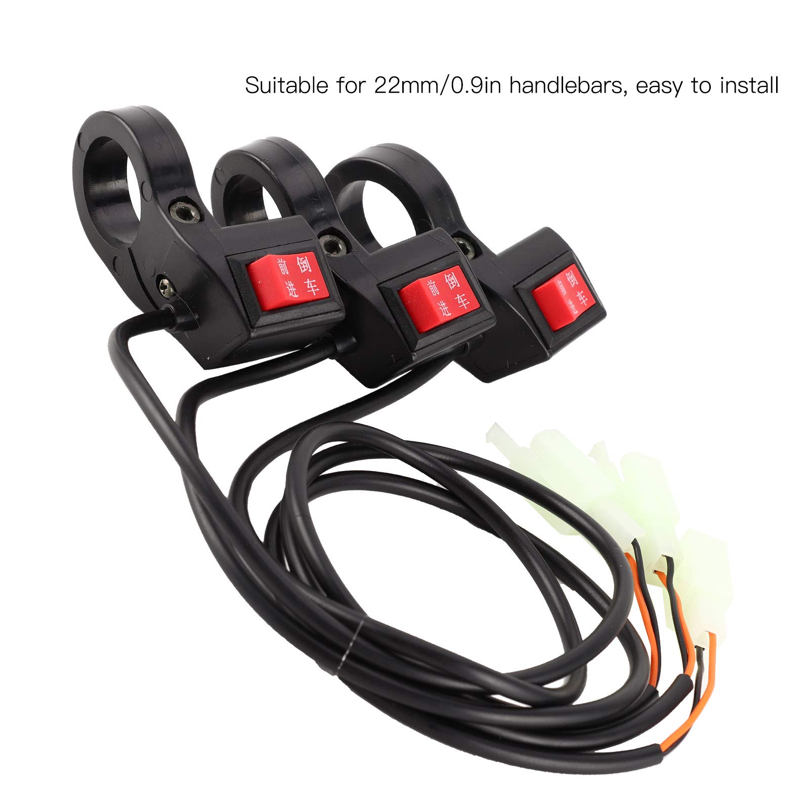 Alomejor 3-Pack Electric Scooter Handlebar Forward & Reverse Switch Replacement - Multifunctional Gear Button for E-Bikes & E-Scooters - Perfect for Commuting & Urban Travel