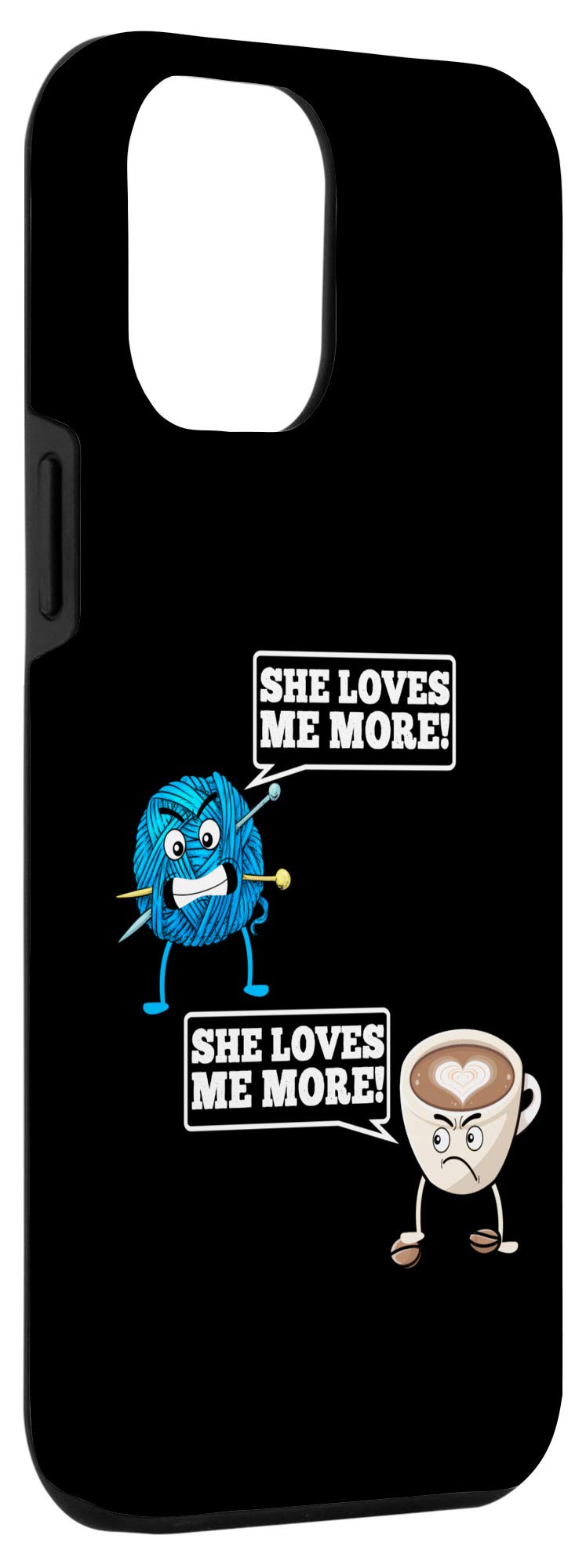 iPhone 12 Pro Max Coffee Lover Crochet Case - Handmade Phone Cover for Coffee Enthusiasts - Perfect Gift for Crocheting & Coffee Drinking Moments
