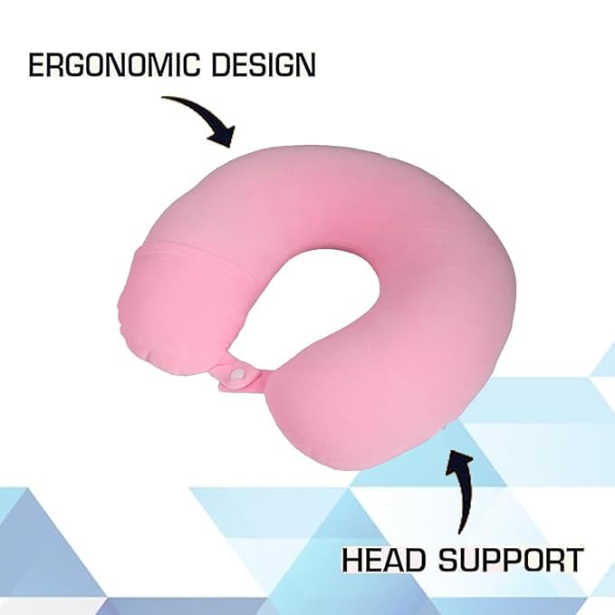 **Breedlove Travel Neck Pillow with Eye Mask & Earphone Case – Comfort Support for Neck Pain Relief, Airplane & Car Travel Essentials – Perfect for Long Flights, Road Trips & Commuting**