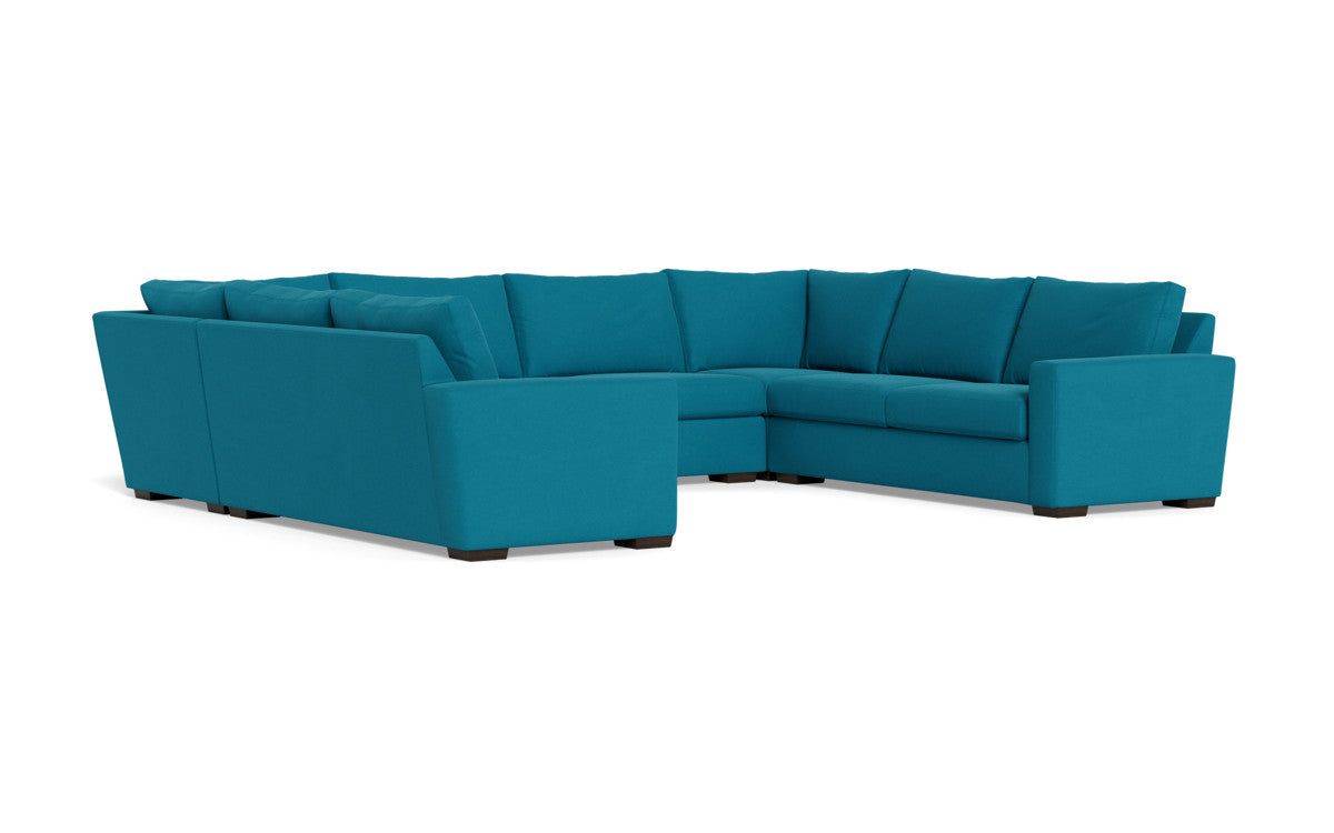 Modern Mesa 154 Condo U-Shaped Sectional Sofa - Comfortable L-Shaped Couch for Living Room, Family Room & Small Spaces