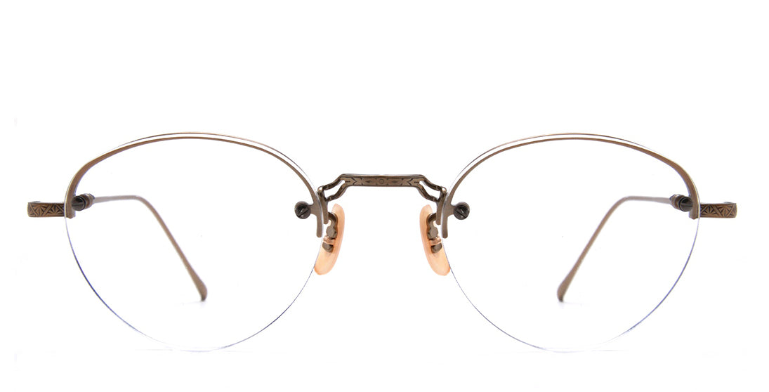 Oliver Low Profile Round Metal Frame Glasses - Lightweight & Stylish Eyewear for Men & Women - Perfect for Reading, Driving & Everyday Use