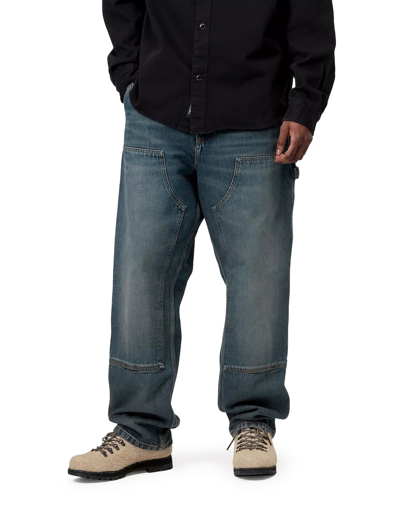 Double Knee Work Pants - Durable Reinforced Knees for Construction, Carpentry & Outdoor Work | Heavy-Duty Men's Workwear