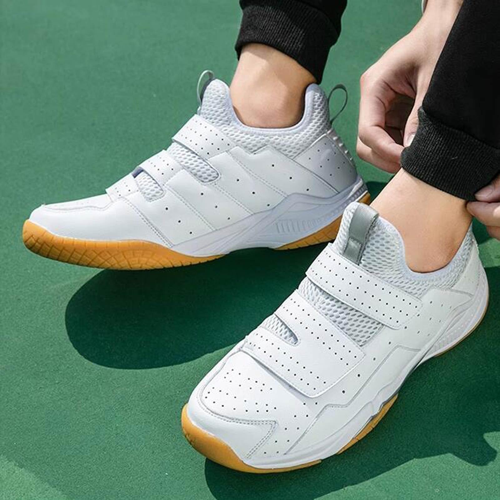 Professional Fencing Shoes for Boys & Girls - Youth Foil Sports Training Shoes for Competitions (White, Size 36) | Lightweight & Durable for Tournaments & Practice
