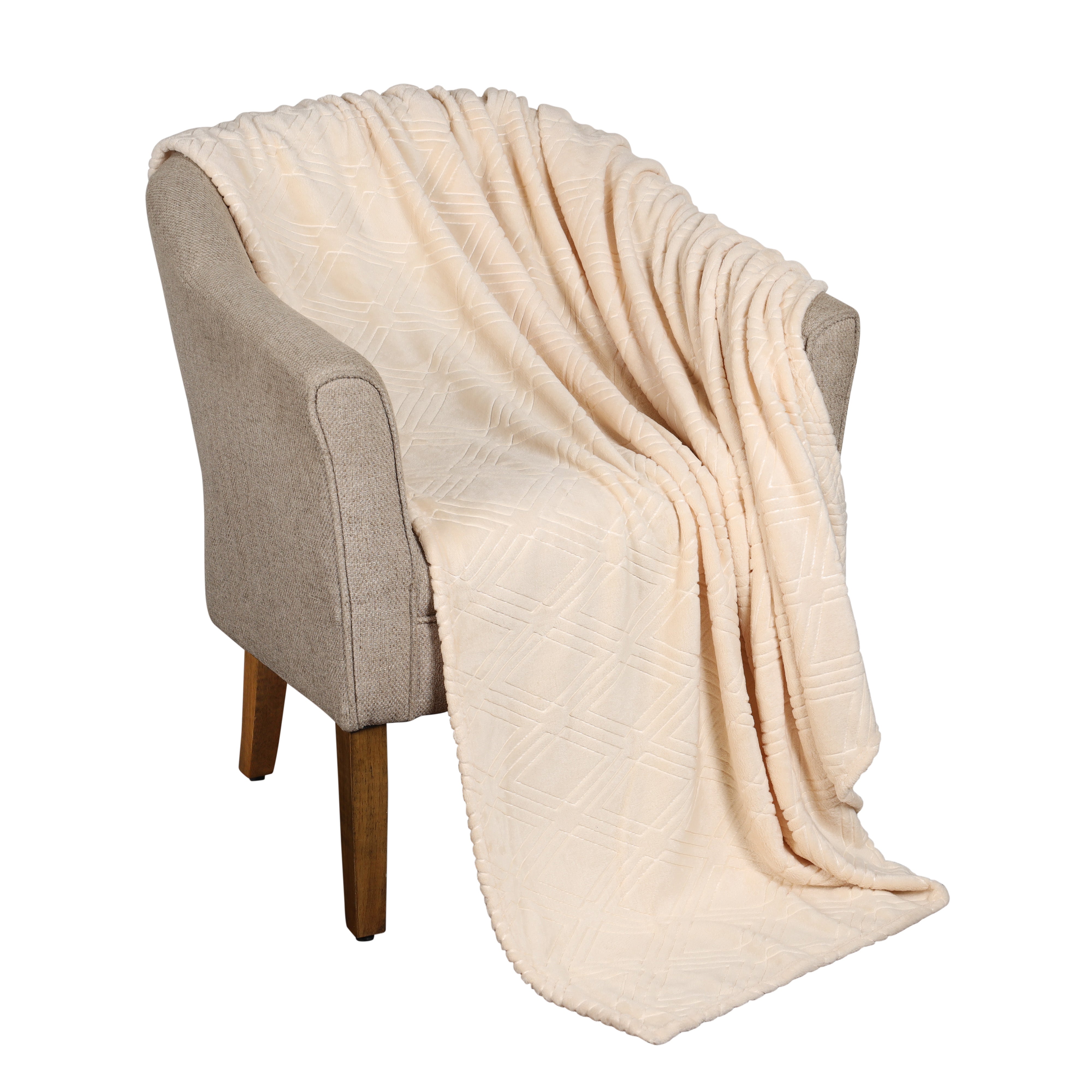 Premium Alaska Diamond Plush Fleece Blanket - Ultra Soft & Cozy Throw for Bed, Sofa, and Travel - Warm Winter Blanket for Home, Office, and Camping