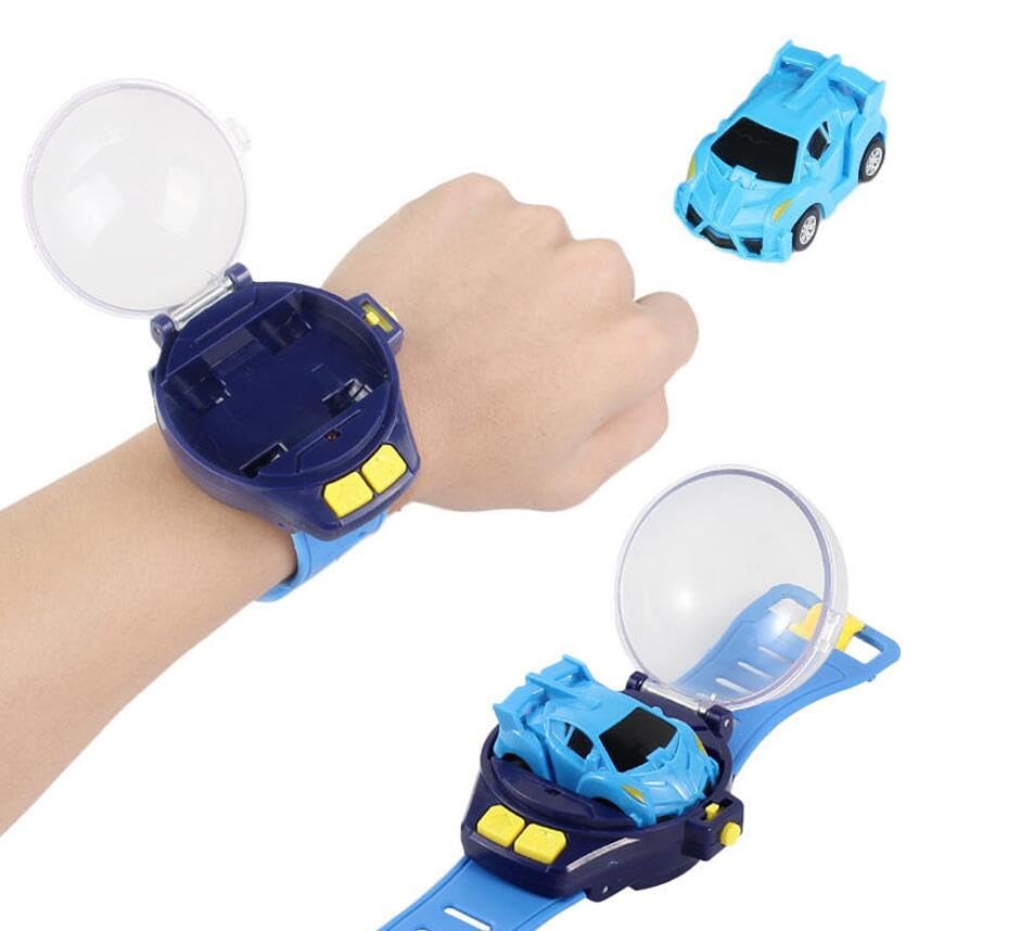 Bestie Toys Mini Remote Control Watch - 2.4GHz Wrist Racing Dinosaur Car Toy for Kids Boys Girls (Mr.Bean Style) | Fun Birthday Gift for Children | Perfect for Indoor Play, Party Favors & STEM Learning
