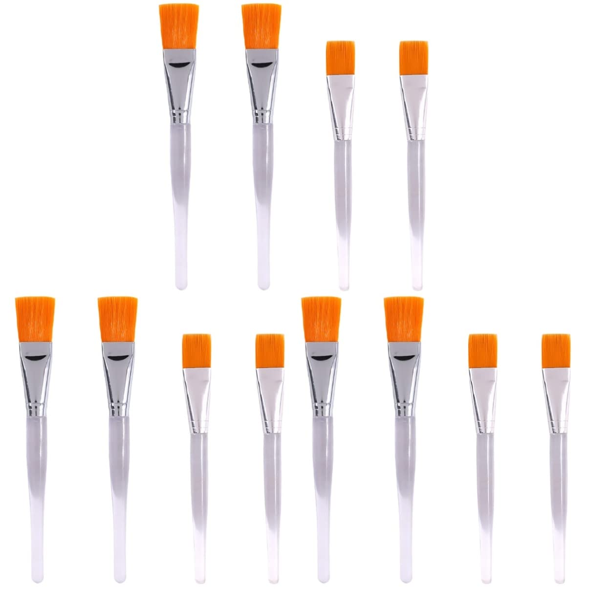 Professional Clear Plastic Skin Facial Applicator Brush - Beauty Body Care & Makeup Tool for Salon, Gel Mask Application, Butter Manual Cosmetic (Transparent) | Perfect for Home Spa & Professional Makeup