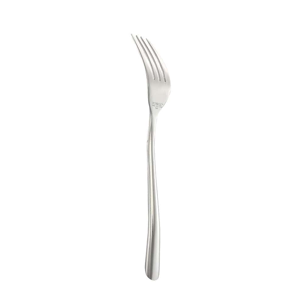 Wave Forged 42-Piece Stainless Steel Flatware Set - Service for 8 - Elegant Dinnerware for Formal Dining, Wedding Gifts & Holiday Entertaining