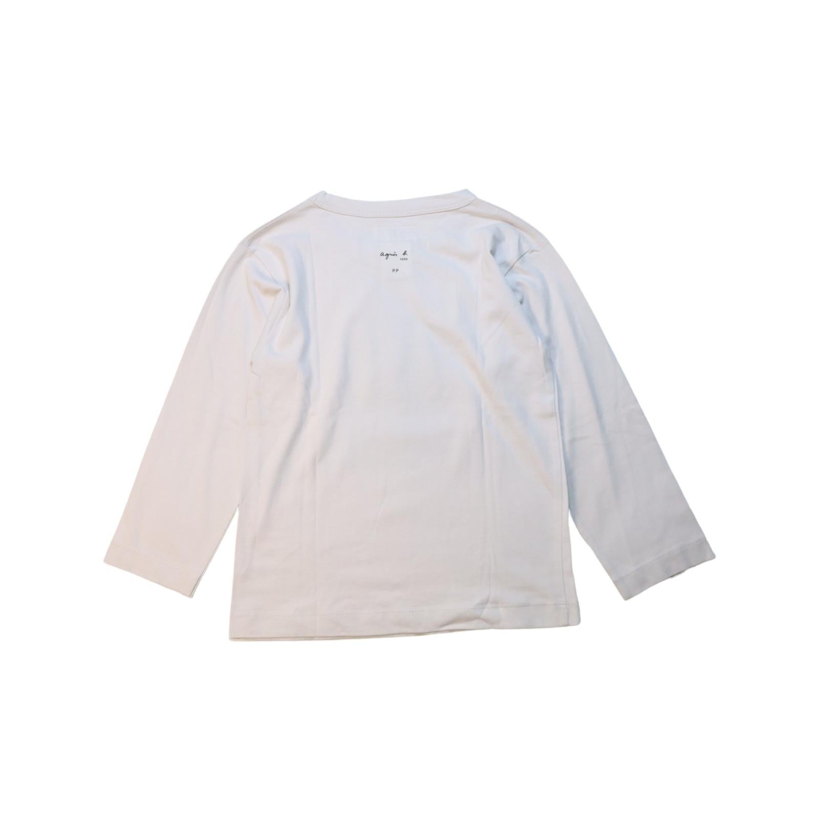 Agnes b. Long Sleeve Cotton T-Shirt for Girls 6T - Soft Casual Top for School, Playdates & Everyday Wear