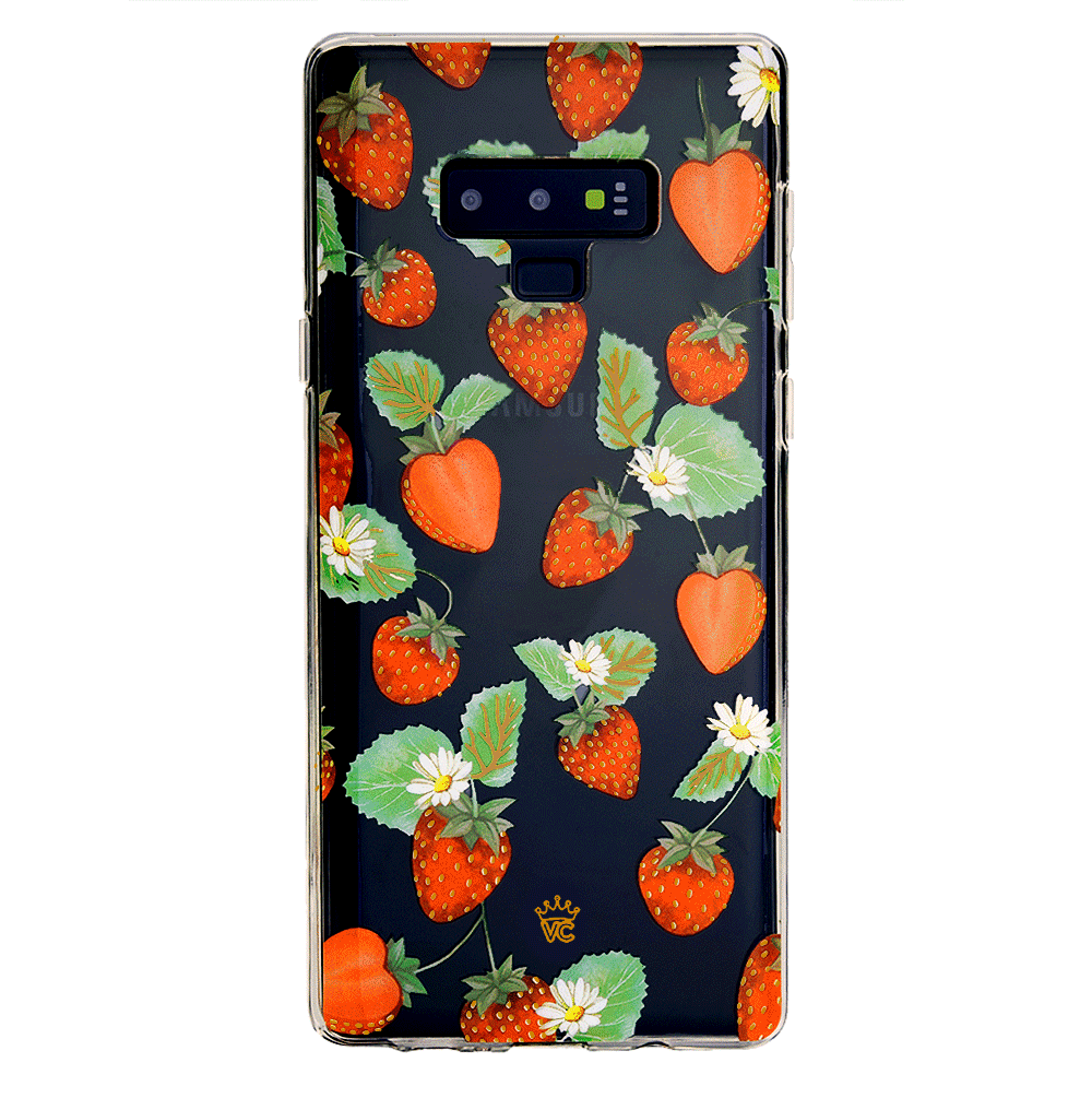 Samsung Galaxy Phone Case with Strawberry Fields Design - Trendy Protective Cover for Everyday Use & Gifting