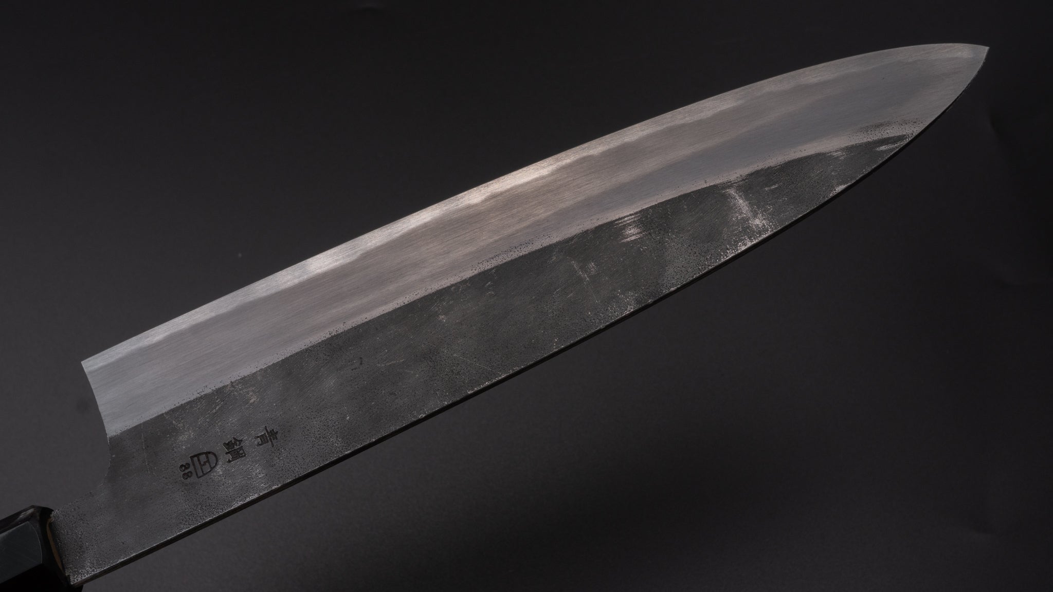 Hitohira Togashi Blue #2 Kurouchi Gyuto 240mm Japanese Chef Knife with Ho Wood Handle - Professional Kitchen Tool for Sushi, Meat & Vegetable Cutting