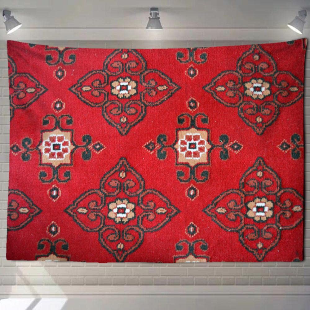 Red Mandala Tapestry Wall Hanging - 29x37 Inch Bohemian Vertical Tapestry for Yoga, Meditation & Home Decor - Perfect for Bedroom, Beach, Dorm Room & Boho Style Decorations