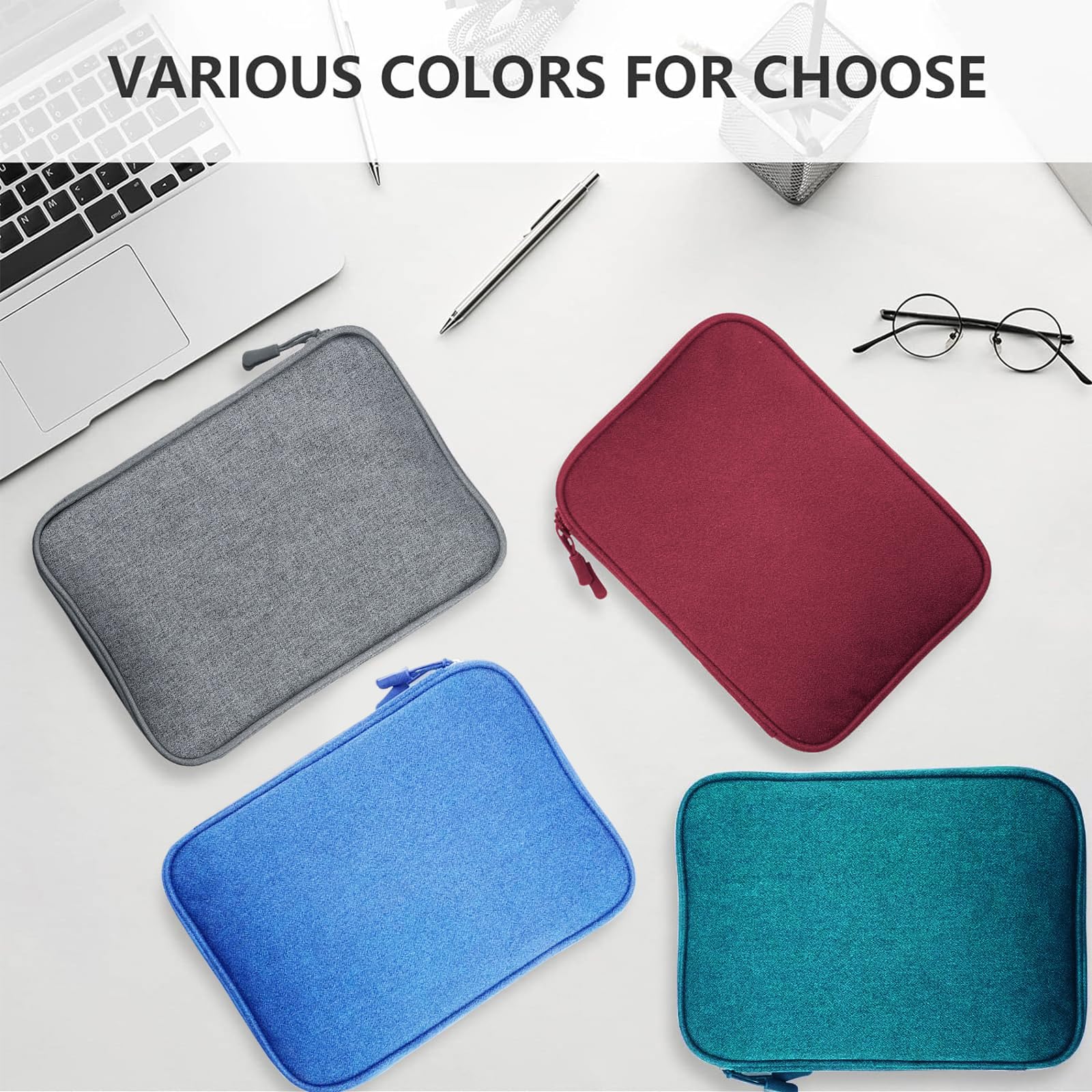 Teskyer Waterproof Travel Organizer Bag for Electronics & Cables - 9.6 x 6.9 Inch Dark Gray Travel Accessories - Perfect for Men & Women Travel Essentials, Business Trips, Vacations & Holiday Packing