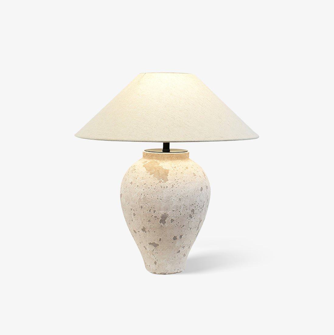 Tuscan Stone Table Lamp - Handcrafted Italian Design for Living Room, Bedroom & Office Decor - Perfect for Cozy Ambiance & Nightstand Lighting