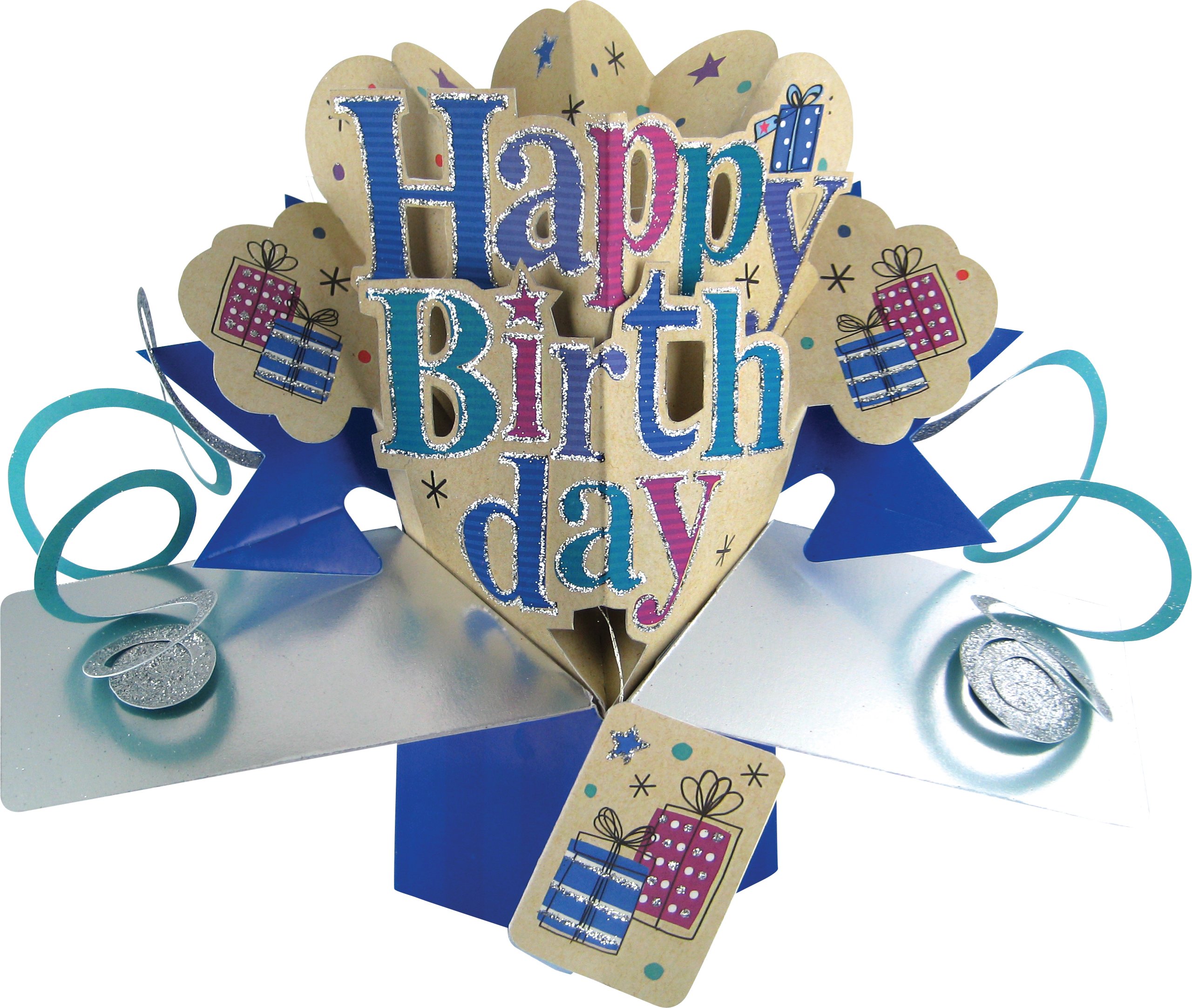 Second Nature Birthday Pop Up Card - Unique 3D Greeting Card for Birthdays, Parties & Special Occasions | Perfect Gift for Friends & Family