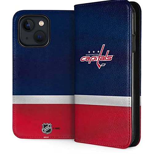Officially Licensed NHL Washington Capitals Jersey Design Phone Case for iPhone 13 | Durable Protective Folio Cover | Perfect for Hockey Fans & Game Days