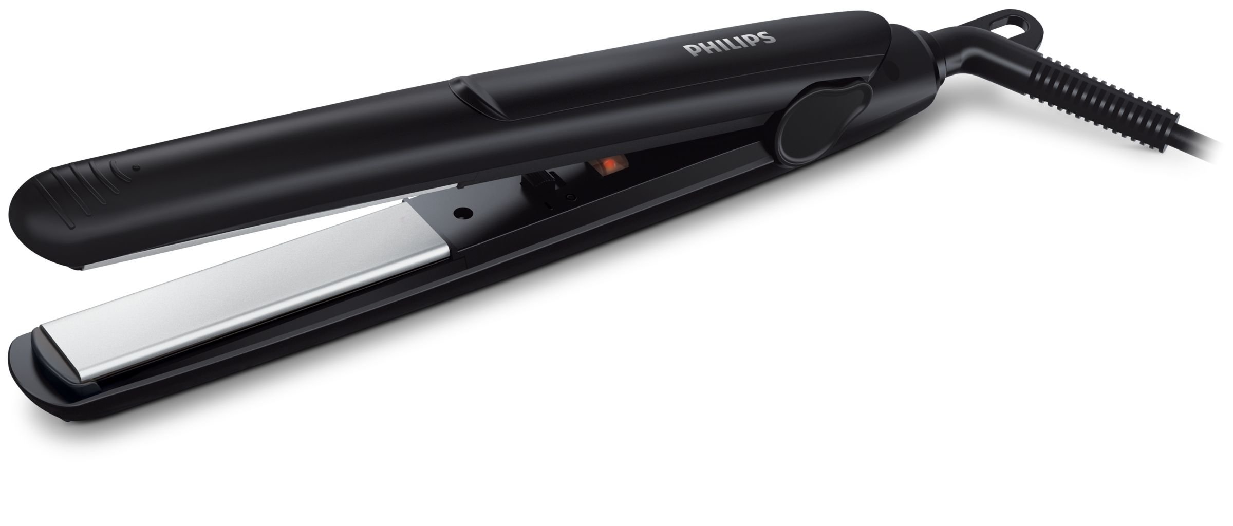 Philips Ceramic Hair Straightener HP8303/06 - Professional Flat Iron for Smooth & Shiny Hair - Black (One Size) - Perfect for Home Use, Salon Styling & Travel