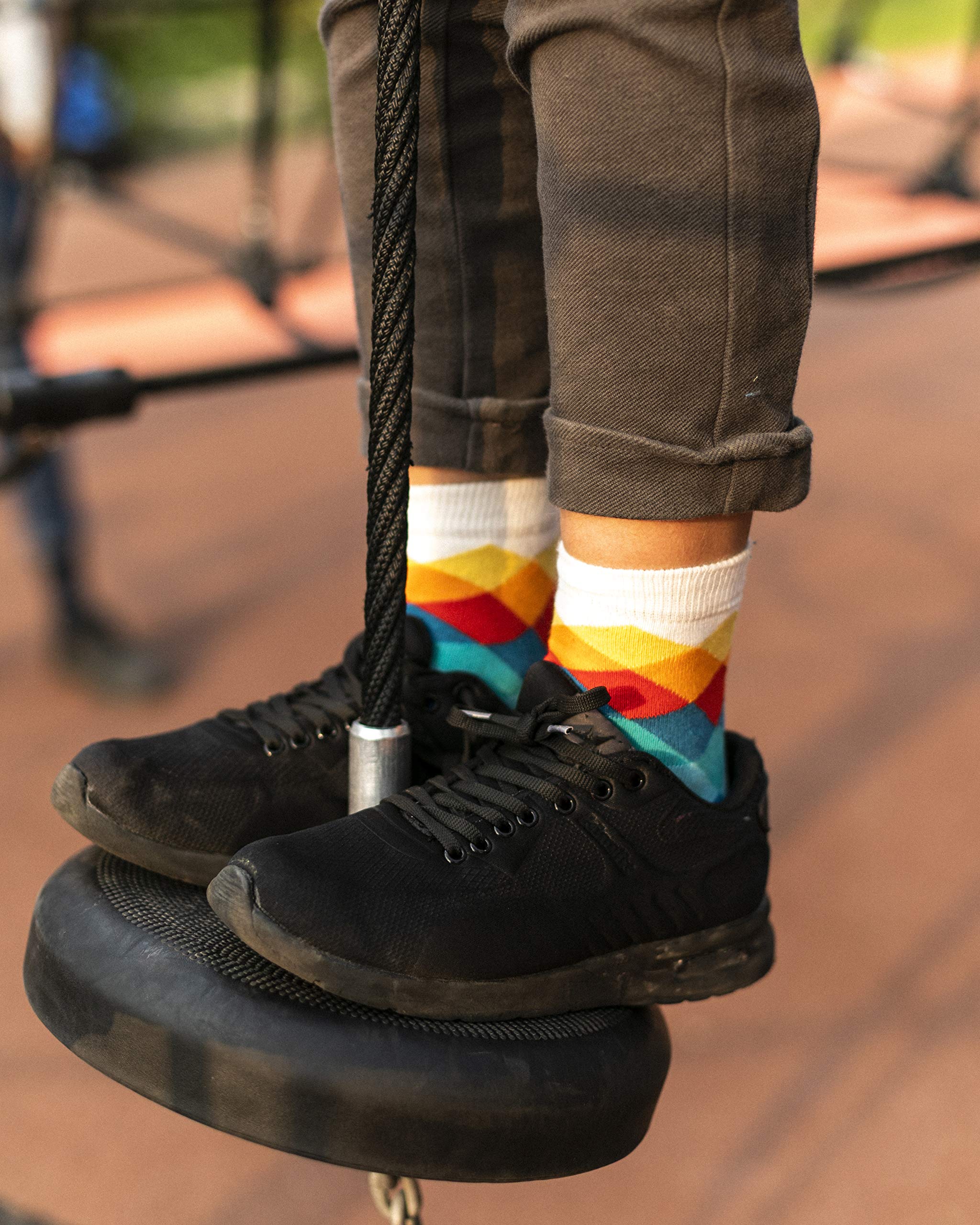 Kids 5-Pair Fun Cotton Crew Socks - Colorful Dress Socks Gift Box for Boys & Girls - Perfect for School, Parties & Everyday Wear