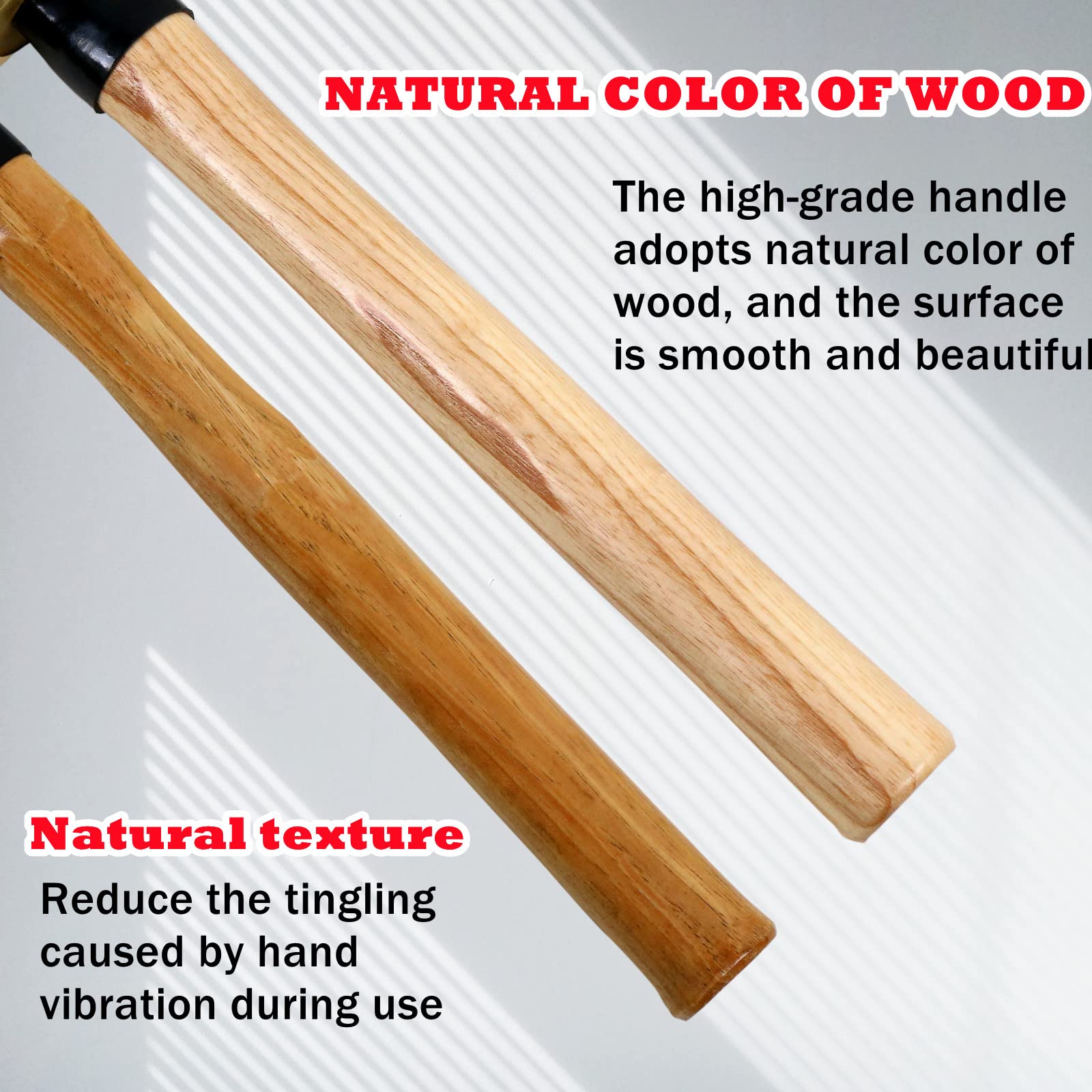 WEDO 5-Piece Professional Hammer Set with Wooden Handle - 3lb Sledge Hammer, 1.5lb Drum Hammer, 1lb & 2lb Ball Pein Hammers, 0.7lb Scaling Hammer - Perfect for Construction, Woodworking, Metalworking & DIY Home Projects