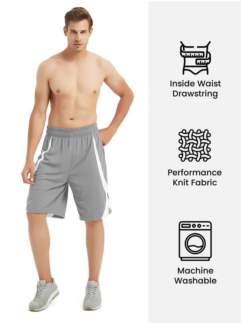 TopTie Men's Lounge Walking Shorts - Comfortable Pajama Active Shorts for Workout, MMA Training & Flag Football - Breathable No Pocket Design - Perfect for Gym, Home & Outdoor Activities