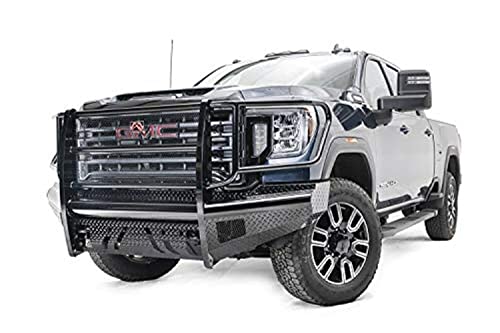 Fab Fours GM20-S5060-1 Elite Front Bumper for 20-22 GMC Sierra 2500 HD with Full Grill Guard | Heavy-Duty Off-Road Protection | Perfect for Truck Enthusiasts & Outdoor Adventures