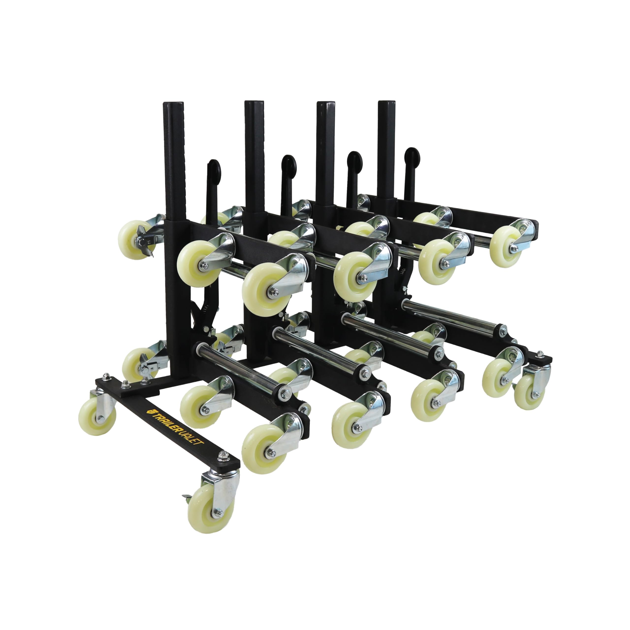 Trailer Valet Mobile Wheel Dolly Storage Rack - Heavy Duty 4-Wheel Dolly Organizer for Garage, Workshop & RV Storage - Easy Maneuvering & Space Saving Solution