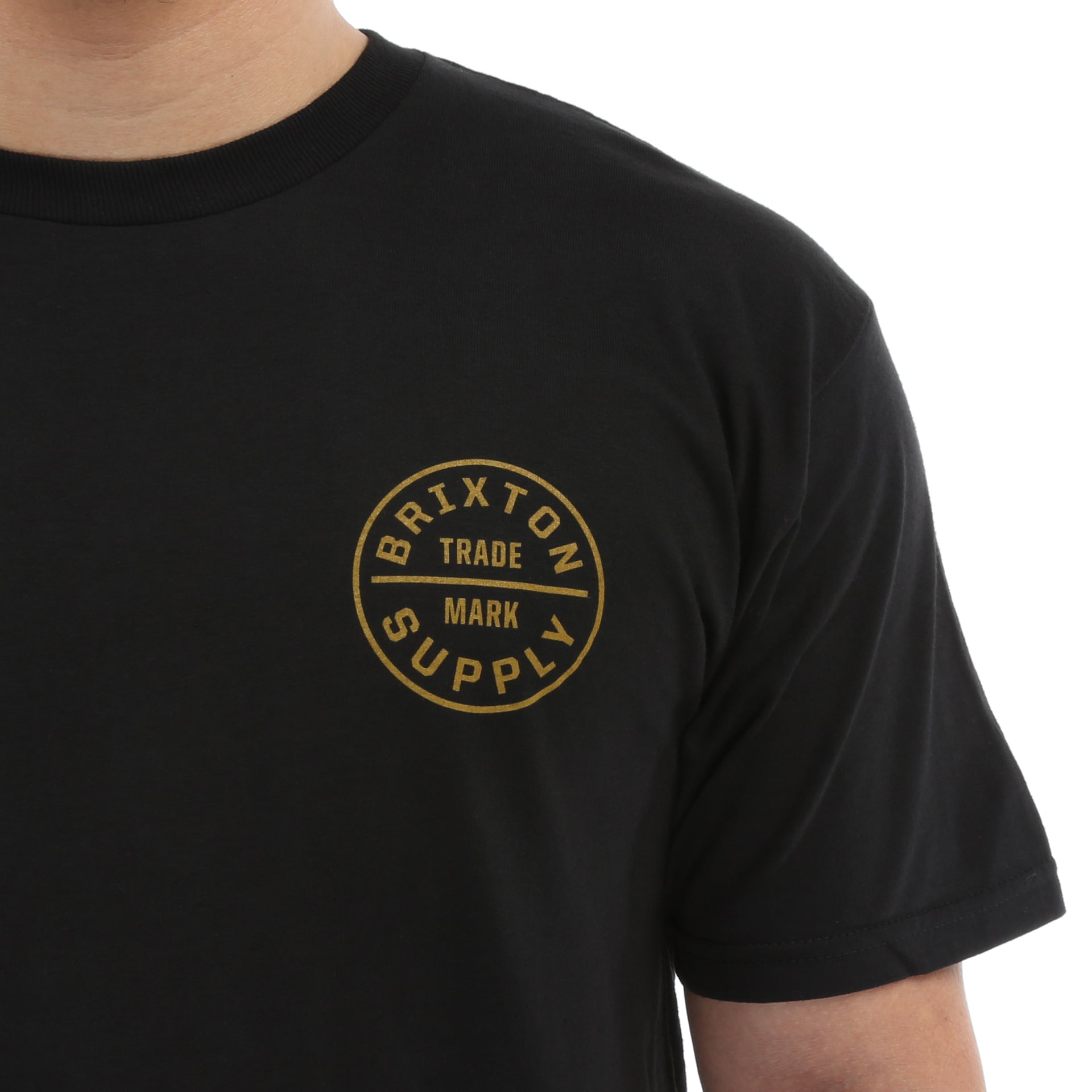 Brixton Oath Short Sleeve Standard T-Shirt for Men - Soft Cotton Crew Neck Tee - Casual Everyday Wear - Perfect for Streetwear, Outings & Relaxing