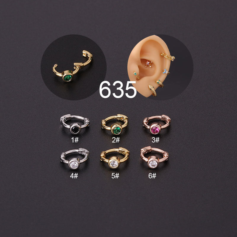 18K Gold Cartilage Huggie Hoop Earrings - Clip On Earrings for Women | HSPJ635 | Perfect for Everyday Wear, Parties & Gifts