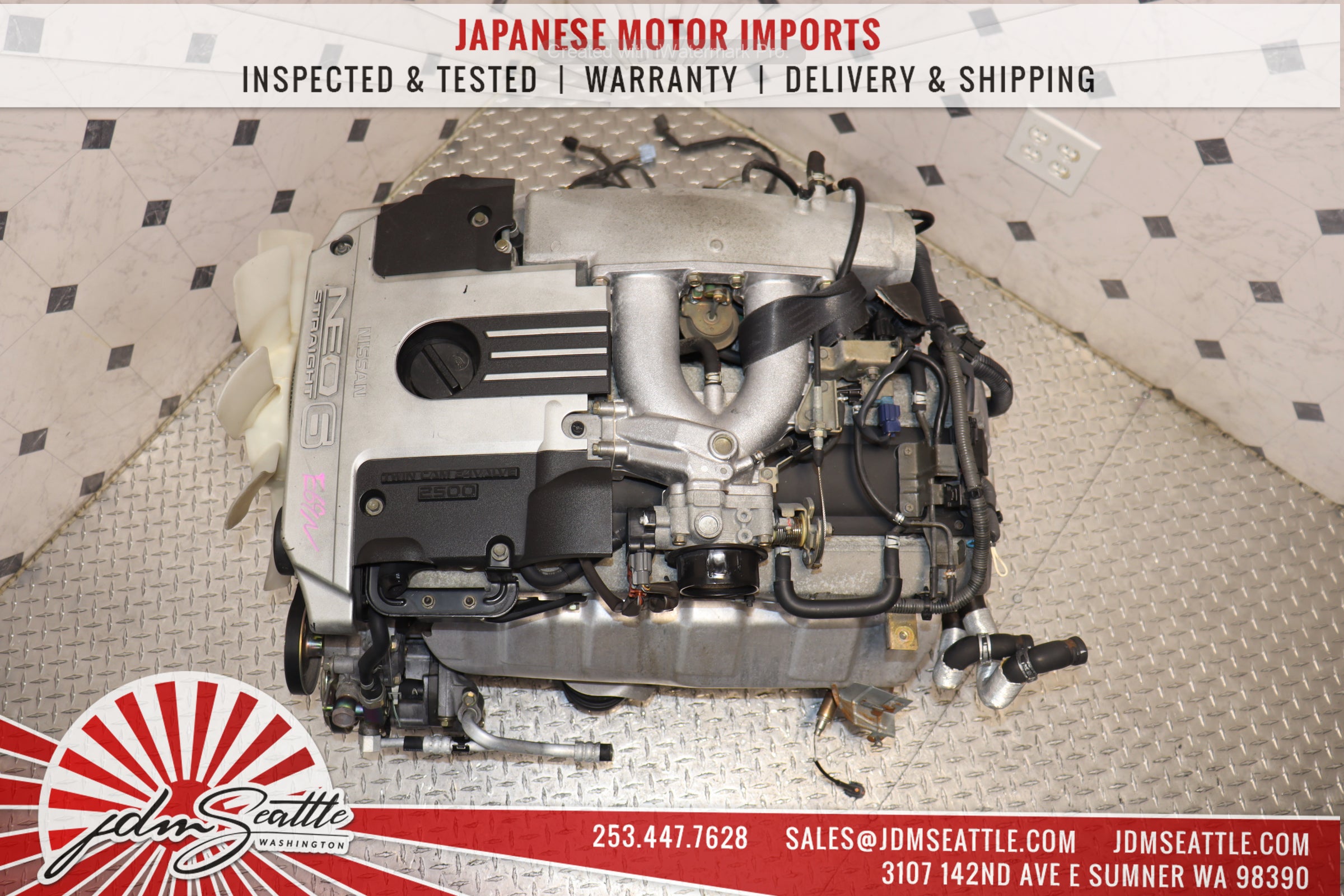 JDM R34 Nissan Skyline RB25DE 2.5L DOHC NEO 6-Cylinder Naturally Aspirated RWD Engine - Perfect for Skyline GT-T, Drift Builds & JDM Performance Upgrades
