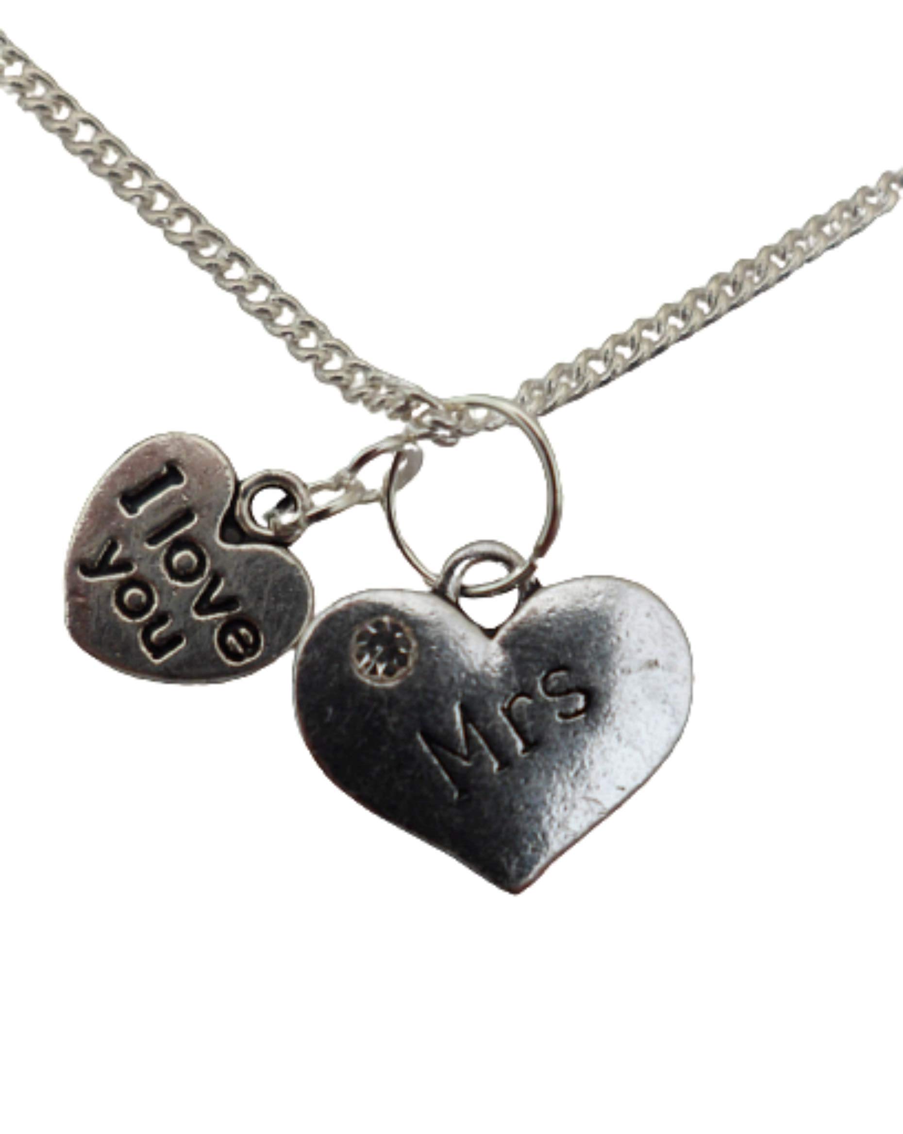 Elegant Silver Plated Heart Charm Pendant Necklace for Women - Perfect Gift for Valentine's Day, Anniversary & Romantic Occasions