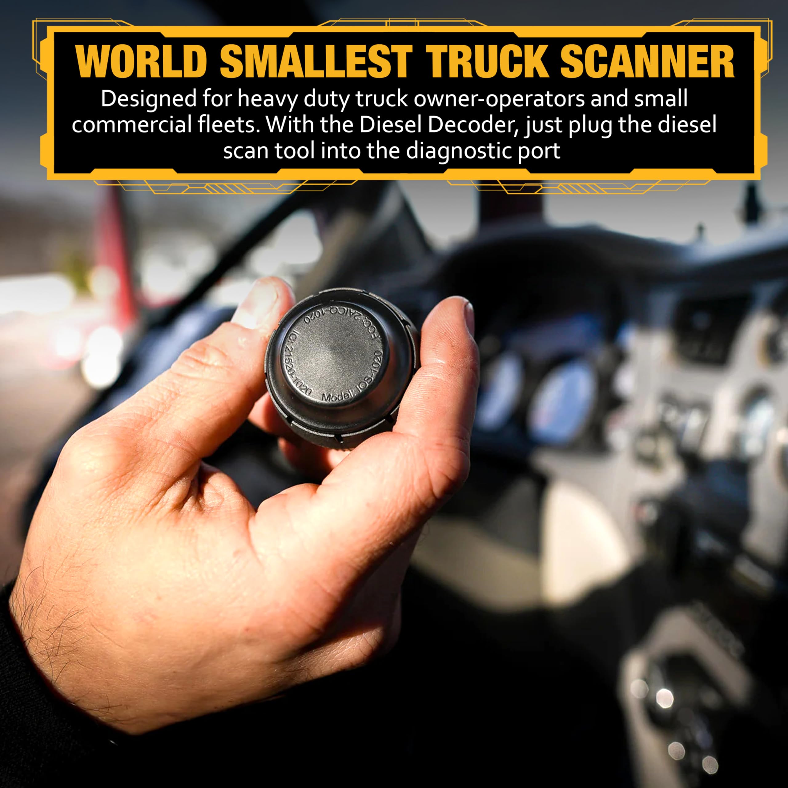 Heavy Duty Truck Diagnostic Scanner - Diesel Laptops DPF Regens Decoder Tool for Cummins, Volvo, Paccar, International Trucks | Mobile Repair Diagnostic Device Compatible with iOS & Android | Perfect for Fleet Maintenance & Professional Mechanics