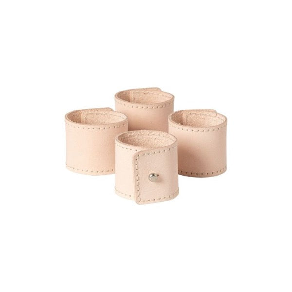 Premium Leather Napkin Rings Set of 6 - Elegant Table Decor for Weddings, Dinner Parties & Holiday Gatherings - Handcrafted Eco-Friendly Napkin Holders for Formal Dining & Home Decor