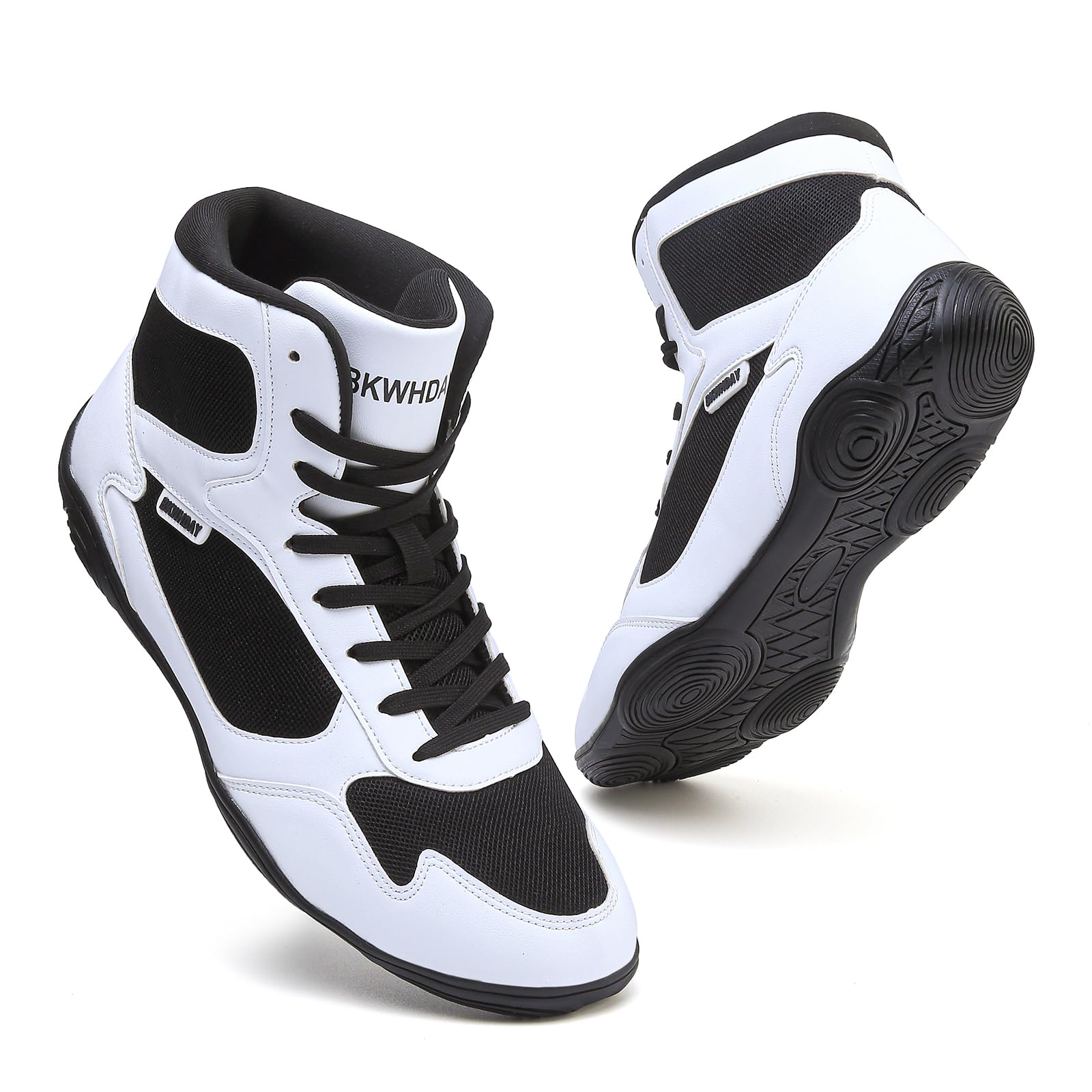 **Best Men's Wrestling Shoes - High Top Boxing & Powerlifting Boots for Fitness, Weightlifting & Pro Wrestling - Durable & Lightweight for Training & Competition**