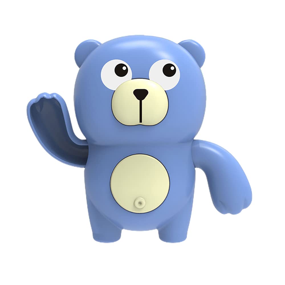 Wind-Up Swimming Bear Bath Toy - Floating Water Toy for Kids, Fun Bathtub & Pool Toy for Toddlers (Blue) - Perfect for Bath Time, Pool Parties & Indoor Play
