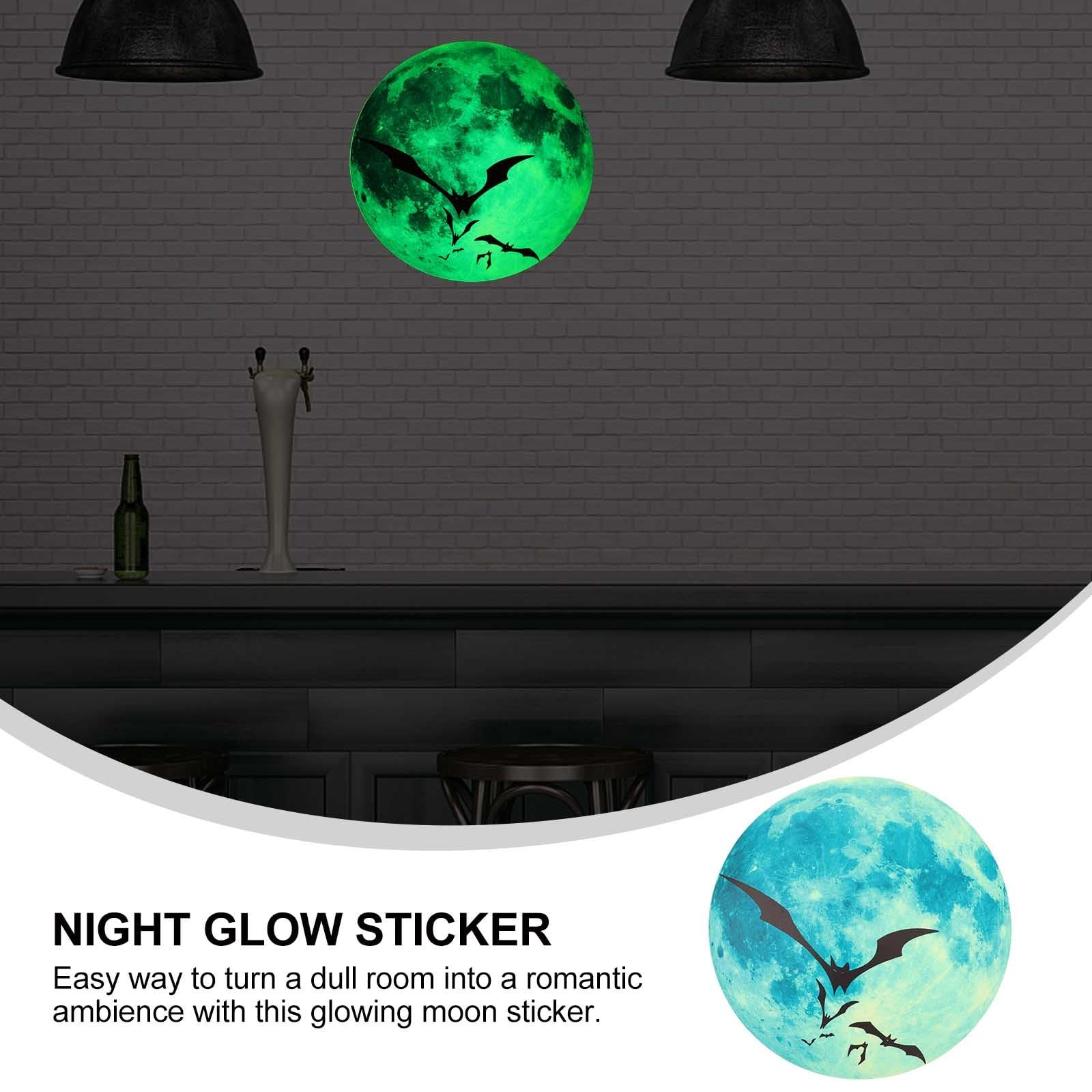 PRETYZOOM Glow in the Dark Halloween Wall Stickers - 1 Sheet Witch Window Decals, Glowing Pumpkin Decor for Bedroom, Party & Outdoor - Perfect for Windows, Walls, Doors & Ceiling Halloween Decorations