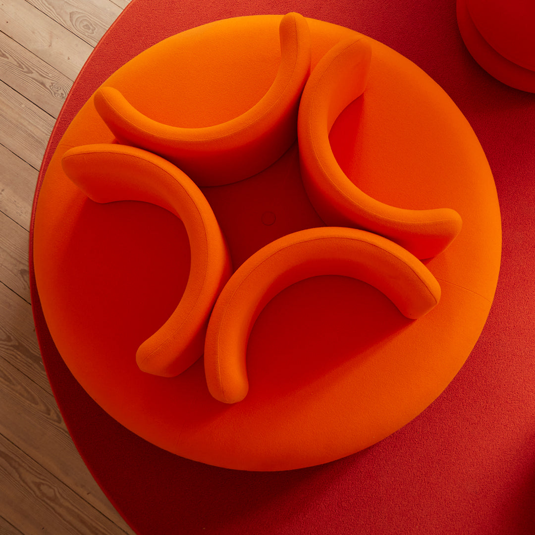 Verner Panton Easy Sofa Verpan - Mid-Century Modern Lounge Chair for Living Room, Office & Lounge Areas - Stylish & Comfortable Seating for Home Decor