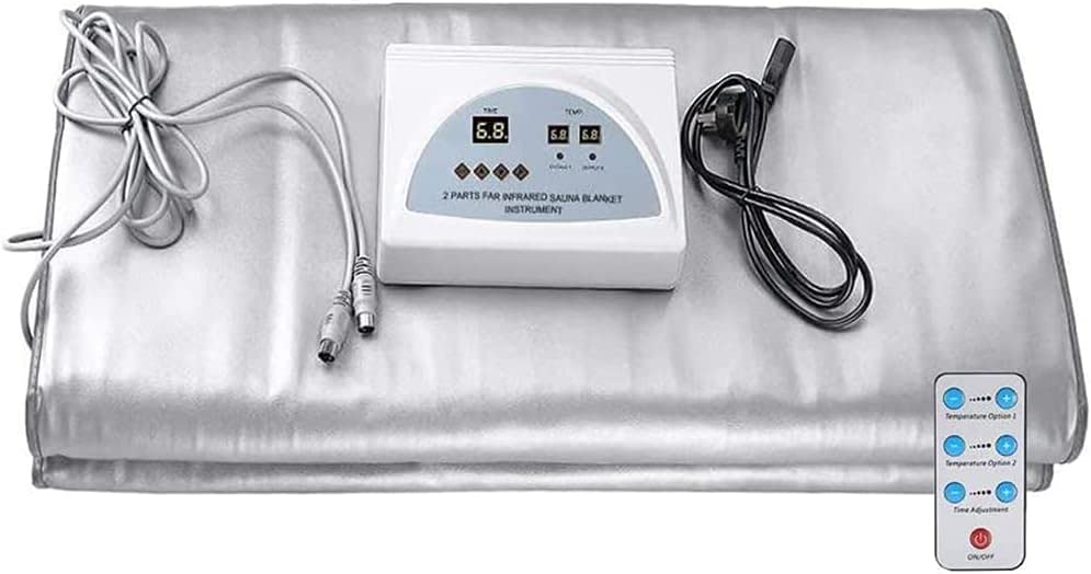 Portable Infrared Sauna Blanket with Zip - Far Infrared (FIR) Therapy for Weight Loss, Detox & Relaxation | Home Spa & Wellness | Remote Control Included | Perfect for Home Use, Gym Recovery & Stress Relief