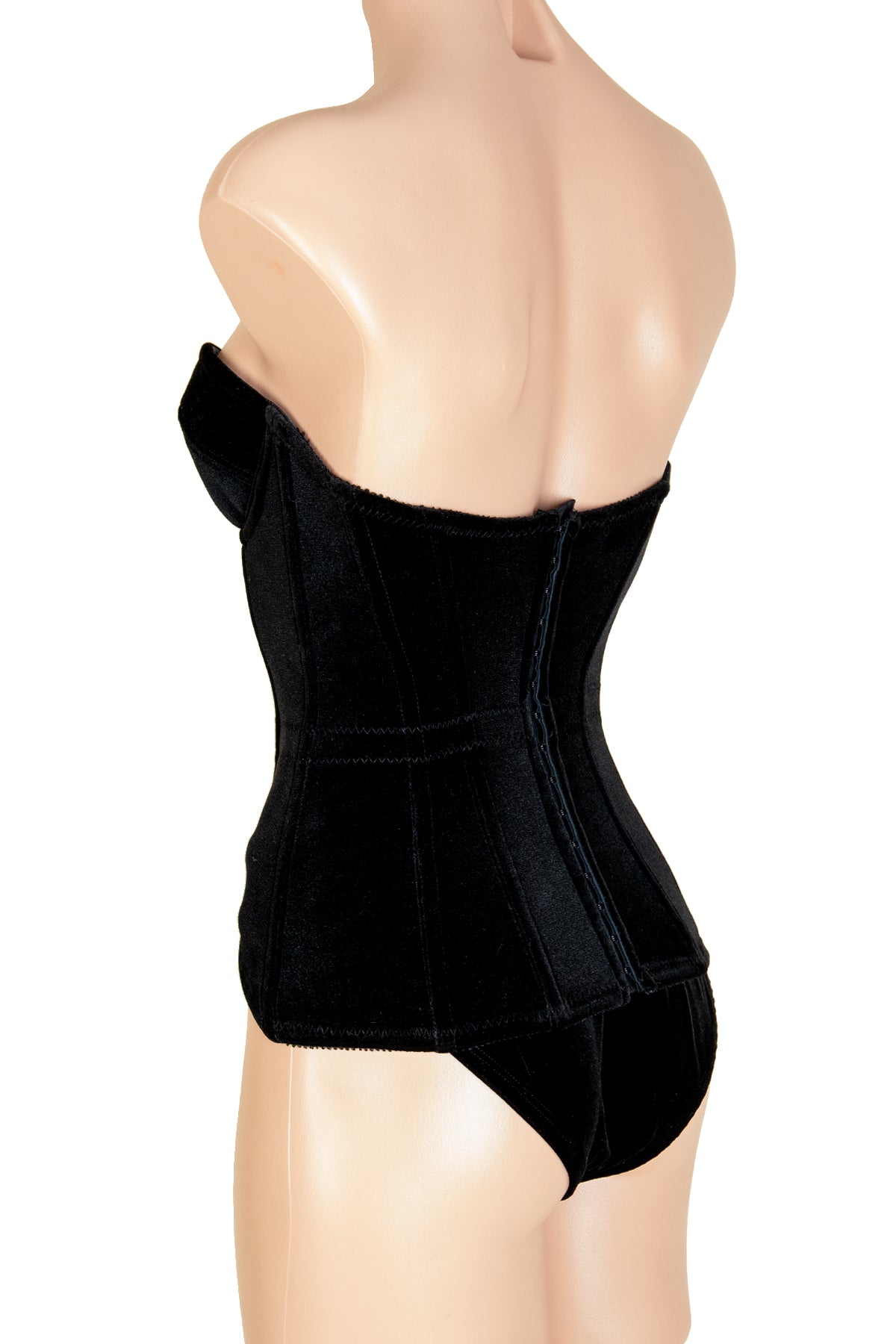 Sexy Deep V Stretch Corset Bustier for Women - Lace Up Waist Trainer Bodysuit for Shapewear & Burlesque Costume | Perfect for Date Night, Halloween, and Boudoir Photography