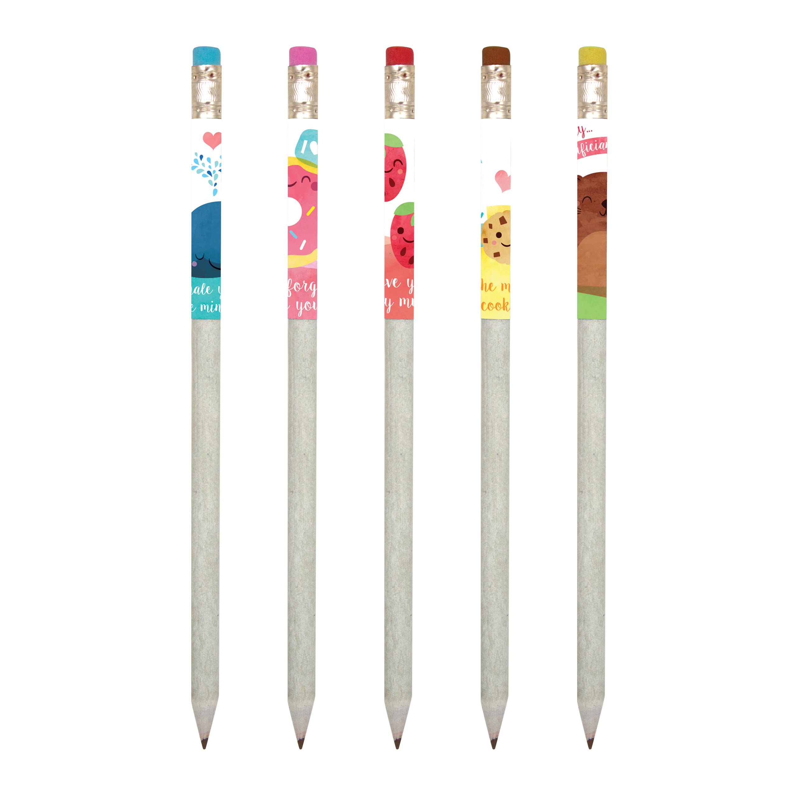 Scentco Sweetheart Smencils - HB #2 Scented Pencils, 5 Count Set | Fun Classroom Rewards, Stocking Stuffers & Kids Gifts | Perfect for School Supplies, Art Projects & Creative Writing