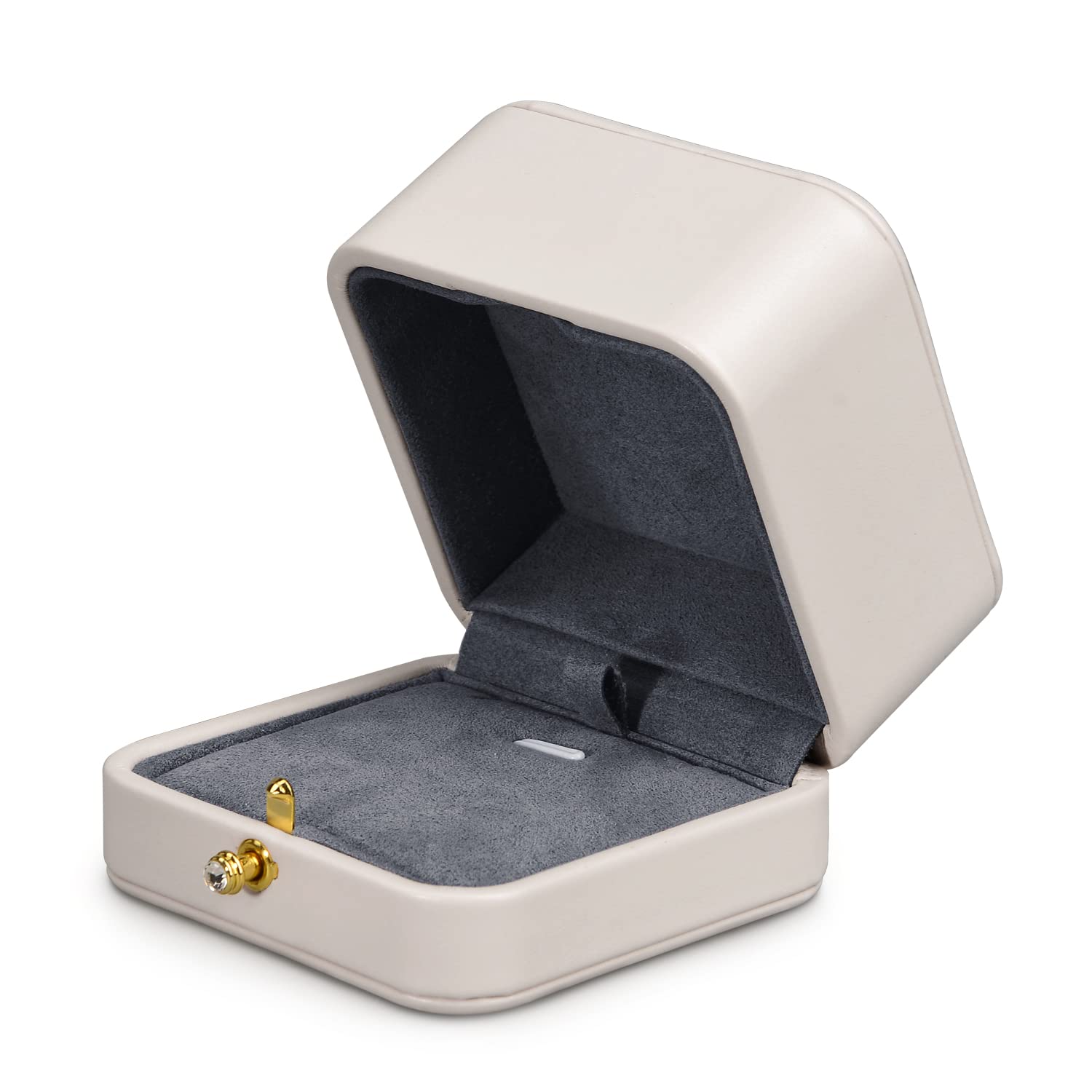 Elegant PU Leather Jewelry Box for Necklace & Pendant - Premium Gift Packaging for Jewelry Storage, Wedding Gifts & Travel Organizer