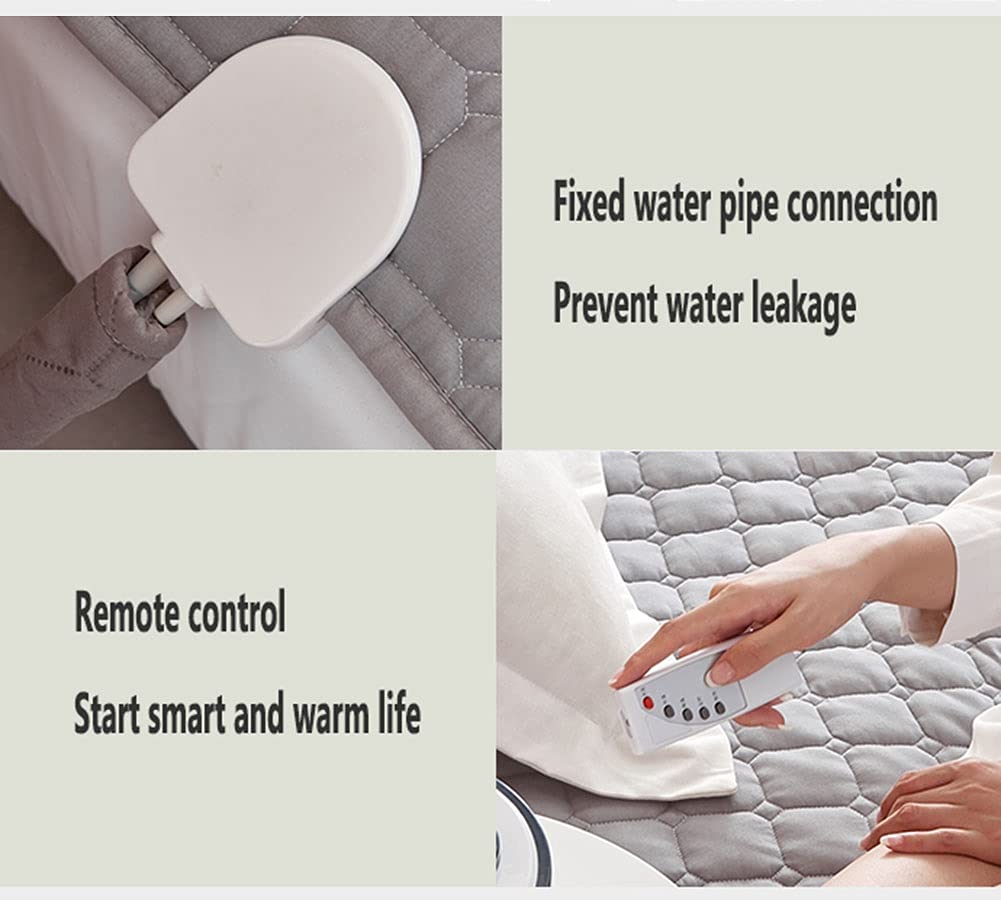 Electric Heated Mattress Pad with Water Circulation - Ultra Quiet, No EMF, Winter Warmth (0.9x1.8M) - Perfect for Cold Nights, Arthritis Pain Relief & Cozy Bedroom Comfort