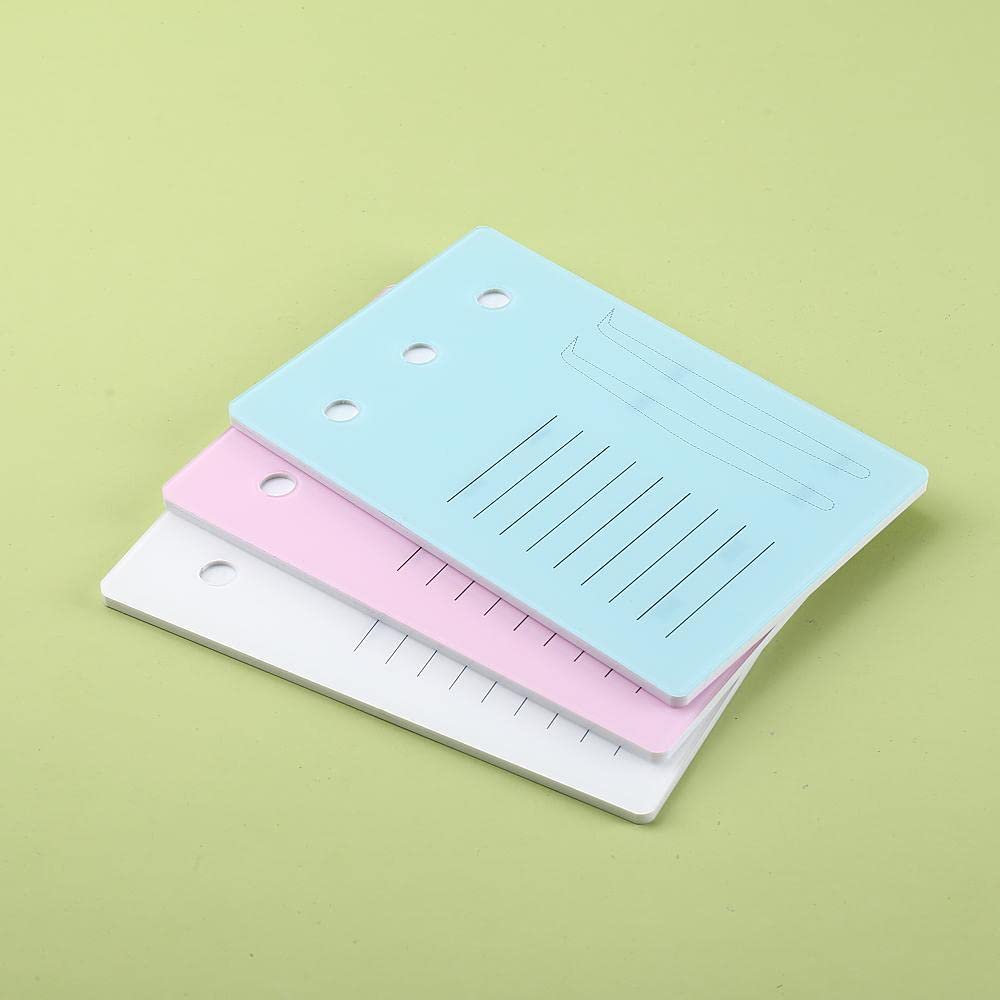 Professional Acrylic Eyelash Extension Palette - False Eyelash Organizer with Adhesive Glue & Tweezers - Pink Large Size for Lash Artists & Salons - Perfect for Eyelash Extension Application & Storage