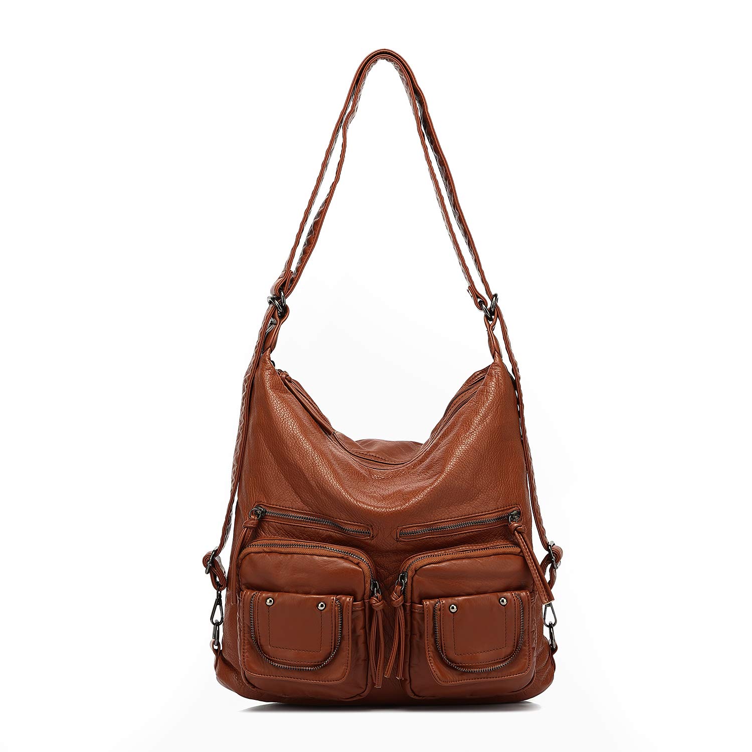 LL LOPPOP Large Convertible Hobo Crossbody Purse for Women - Multi-Pocket Shoulder Backpack & Tote Bag - Perfect for Work, Travel & Daily Use